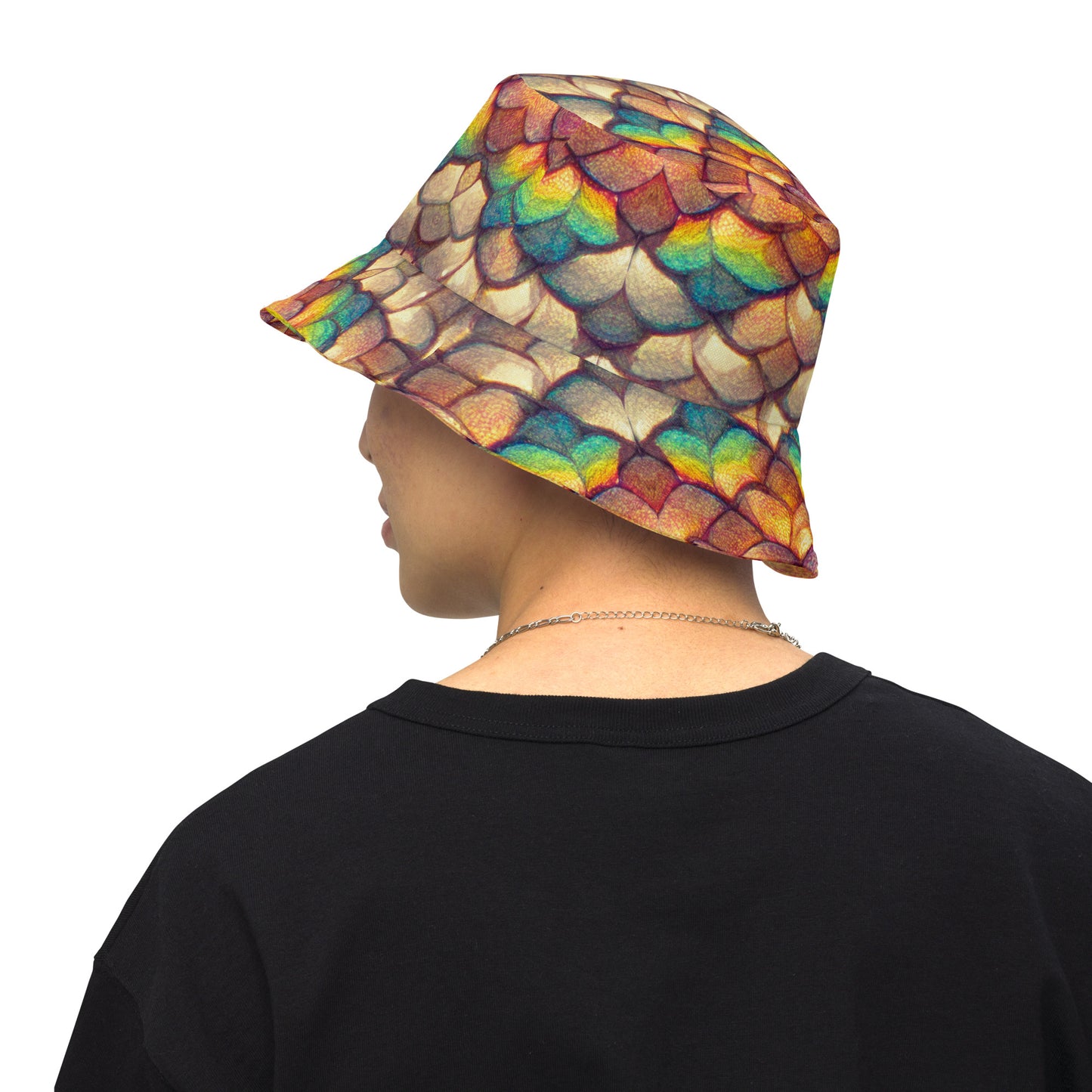 Cloeyra, the Radiant Aether Dragon Reversible bucket hat