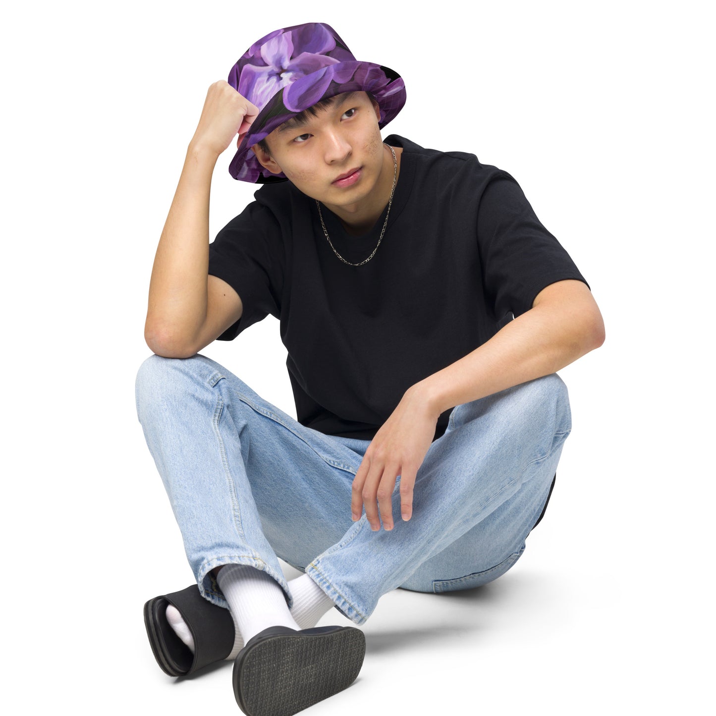 Jimmy’s Lilac Reversible bucket hat