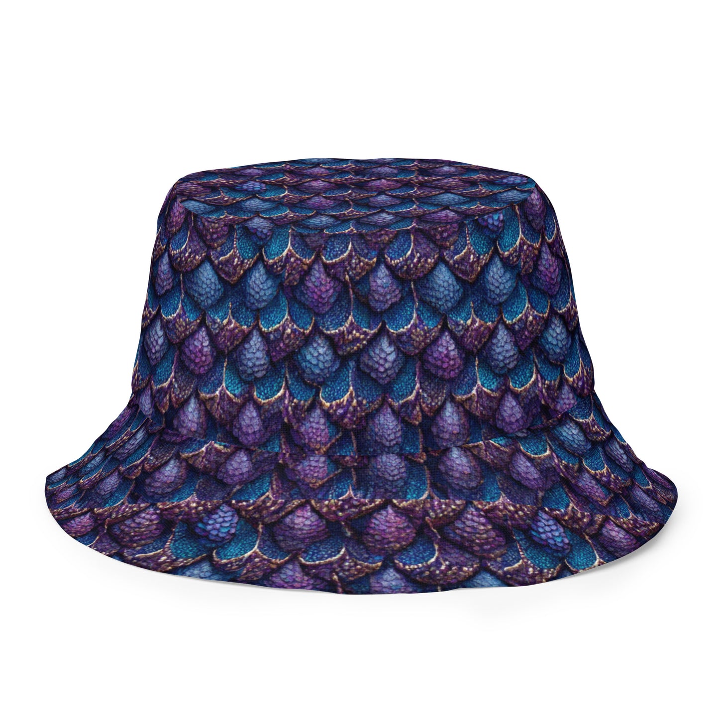 Luminosa, the Radiant Amethyst Drakon Reversible bucket hat