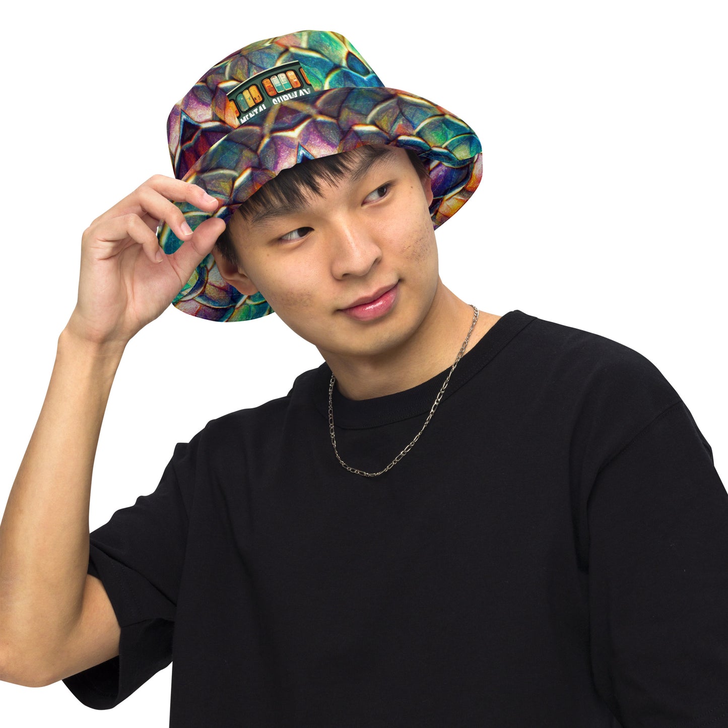 Margonithia, the Glittering Rainbow Sovereign Reversible bucket hat