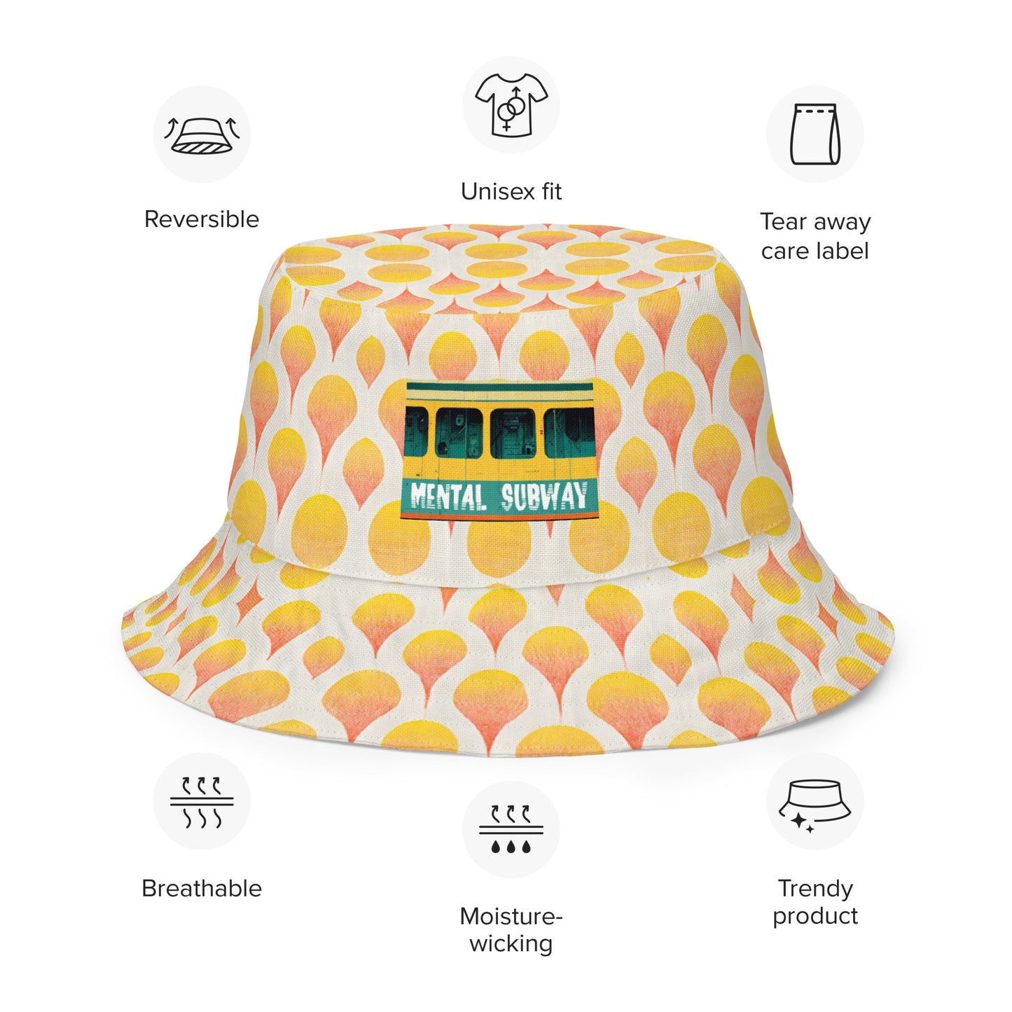 Suns Rise Reversible bucket hat