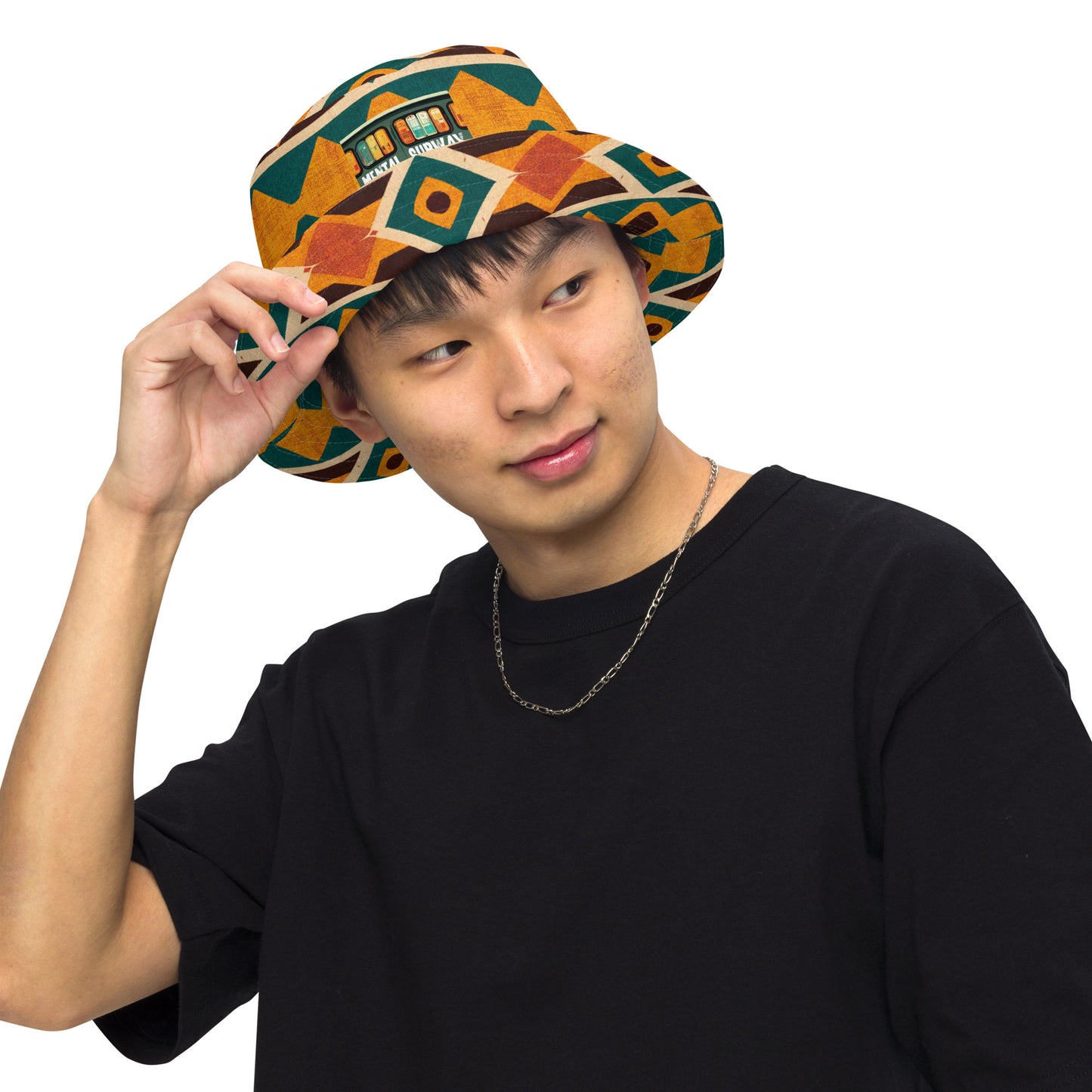 Tropical Diamond Tango Reversible bucket hat