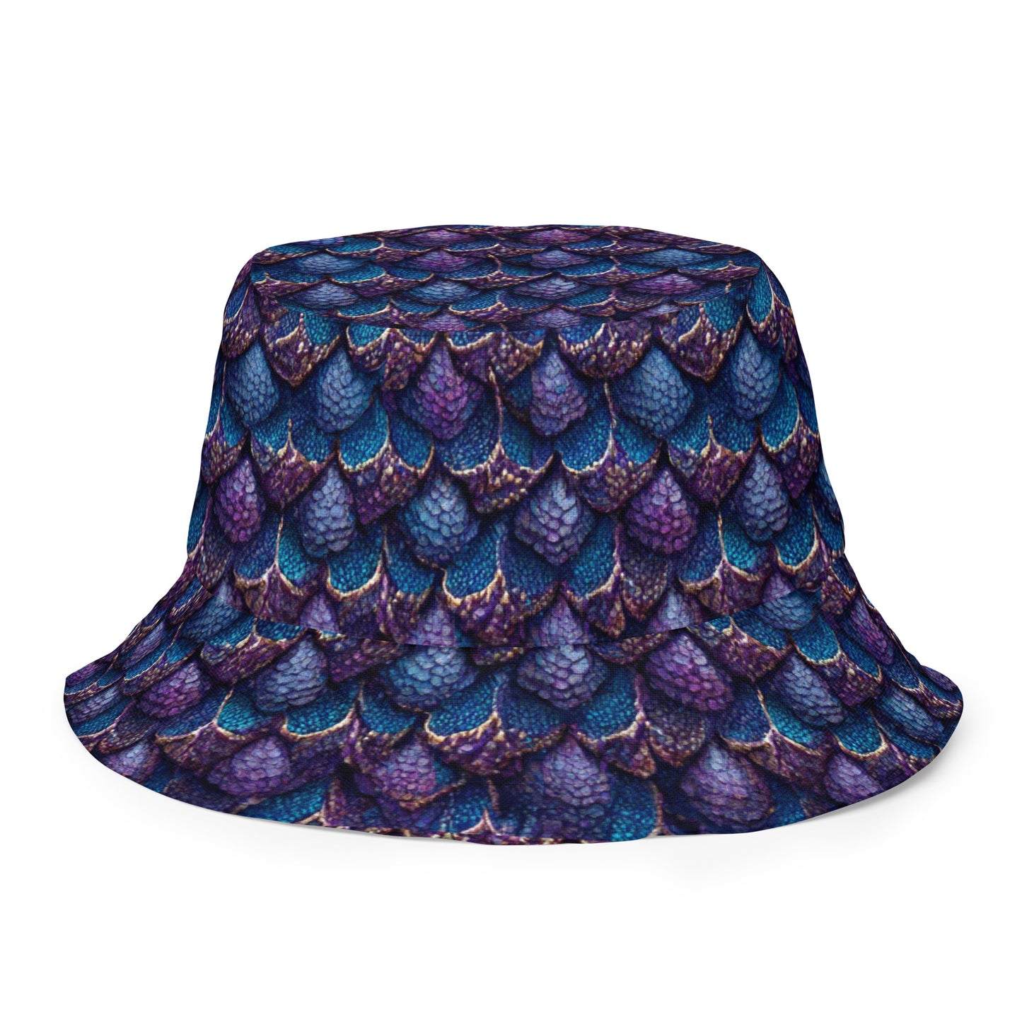 Luminosa, the Radiant Amethyst Drakon Reversible bucket hat