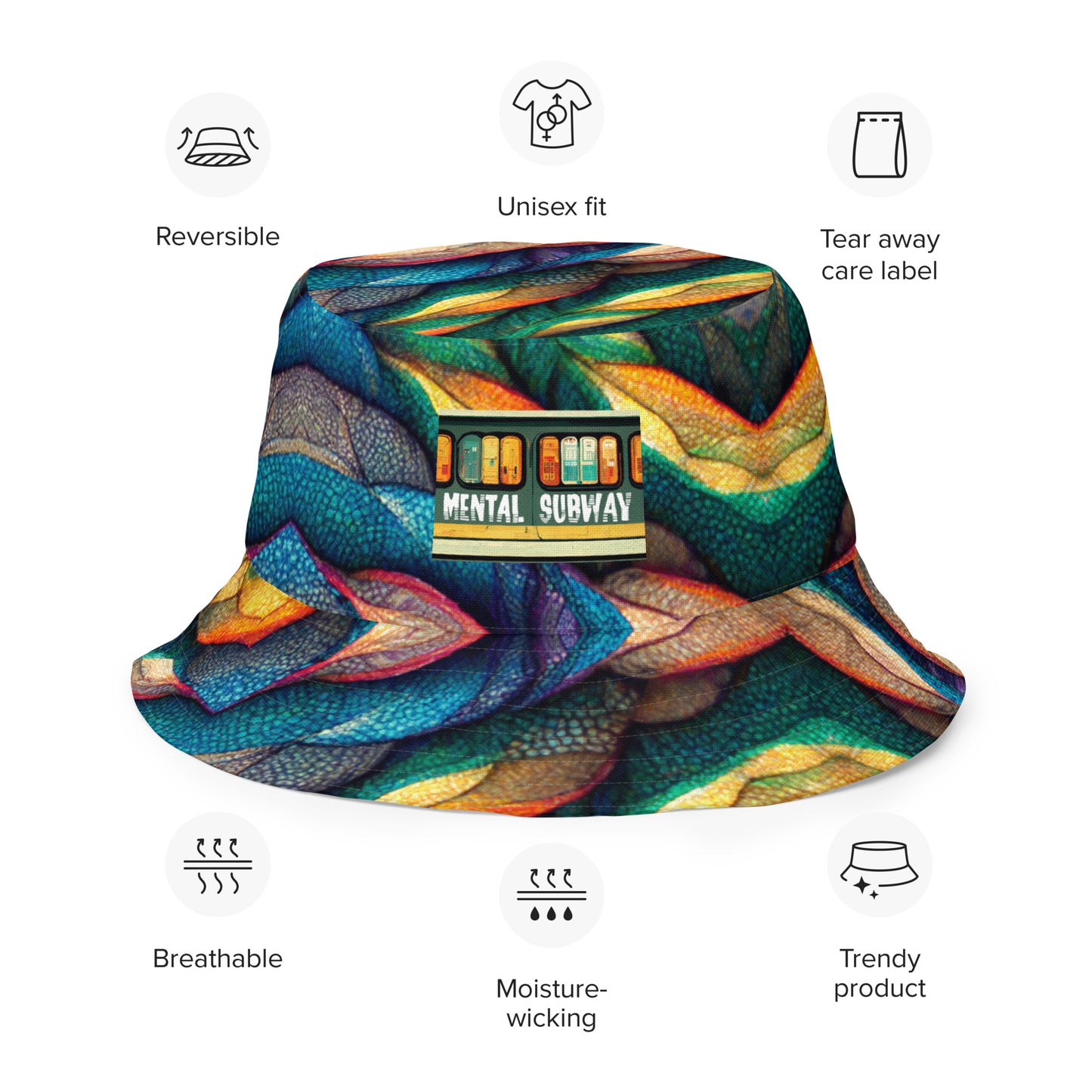 Maderaestro, the Melodic Maestro Dragon Reversible bucket hat