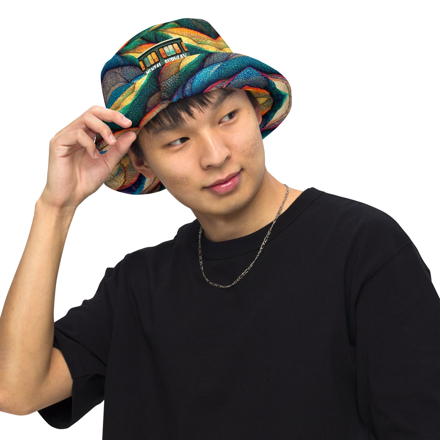 Maderaestro, the Melodic Maestro Dragon Reversible bucket hat