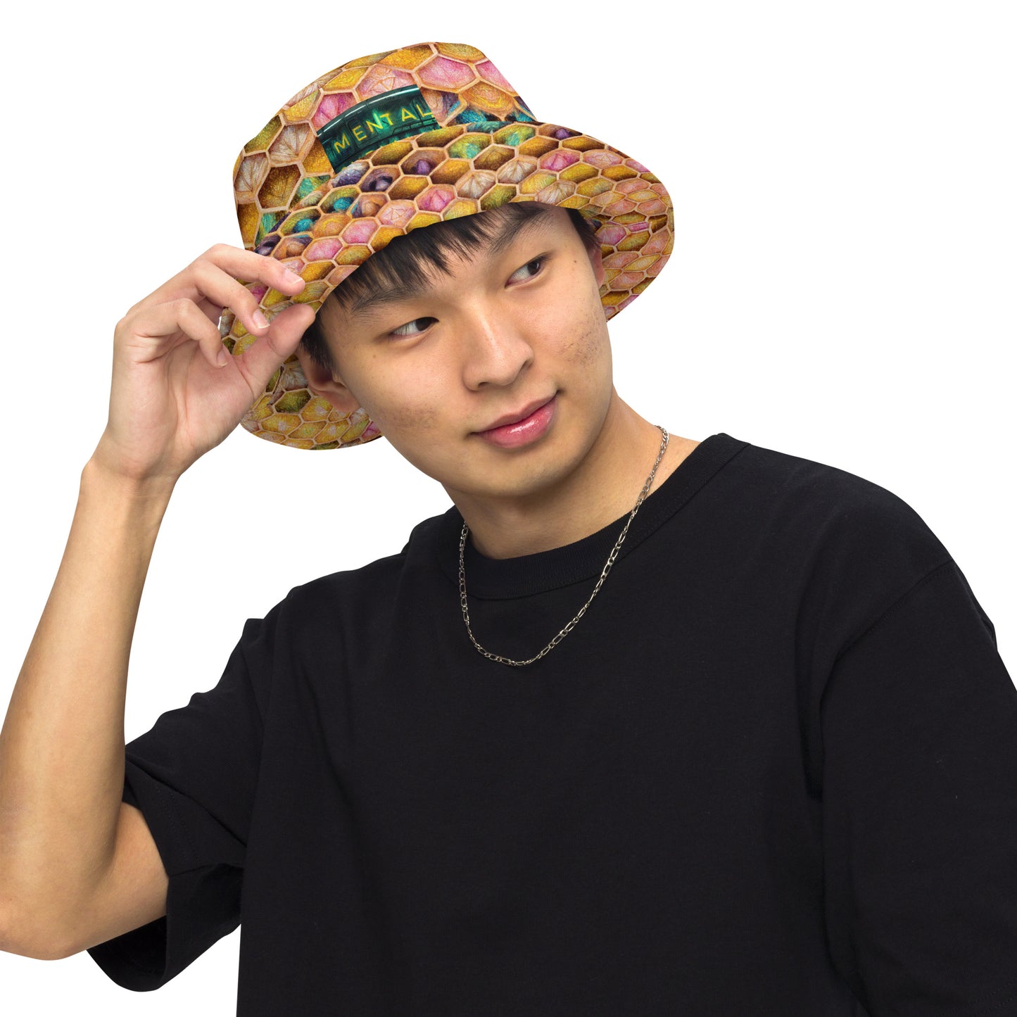 Rainbow Hive Radiance Reversible bucket hat
