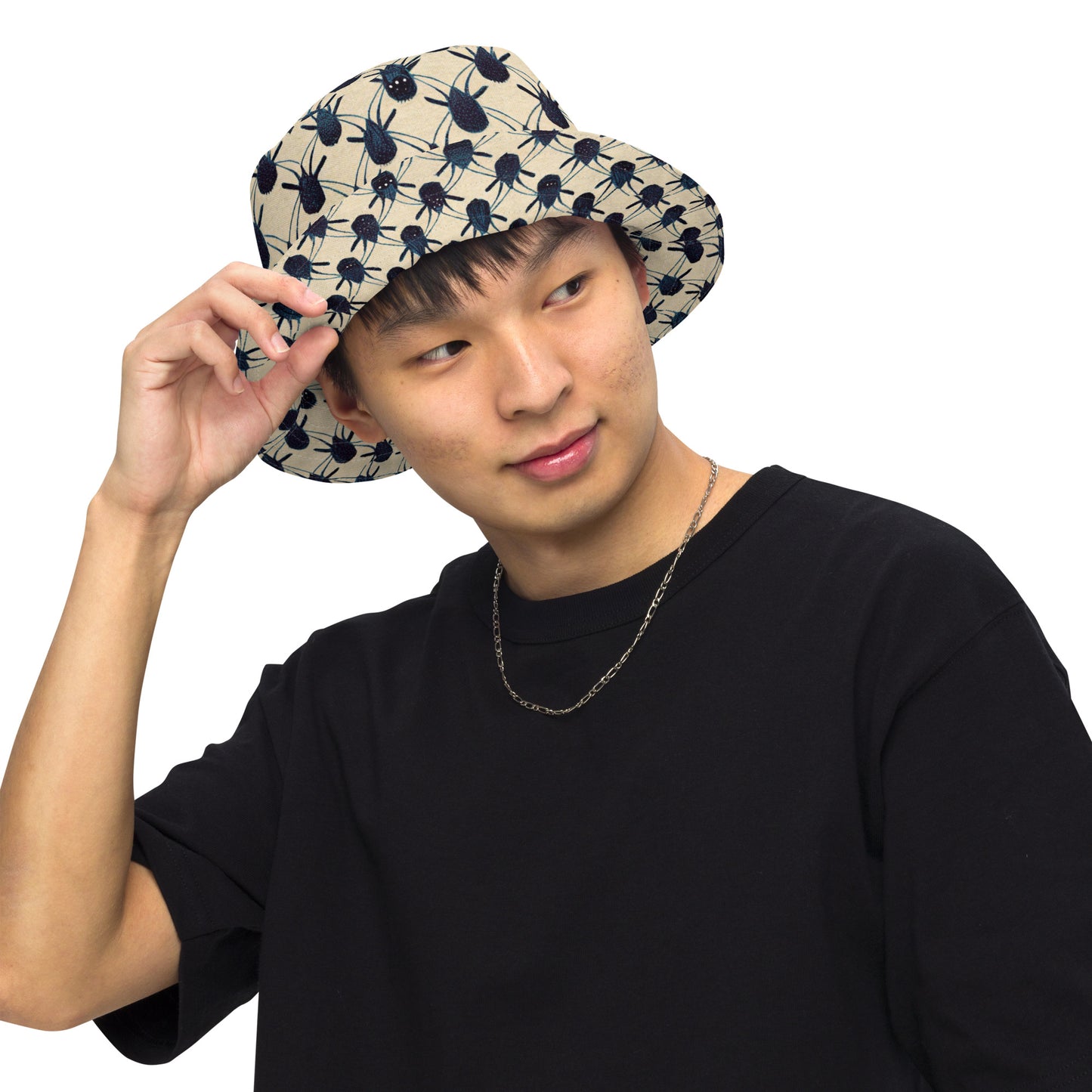 Spider Weave Reversible bucket hat