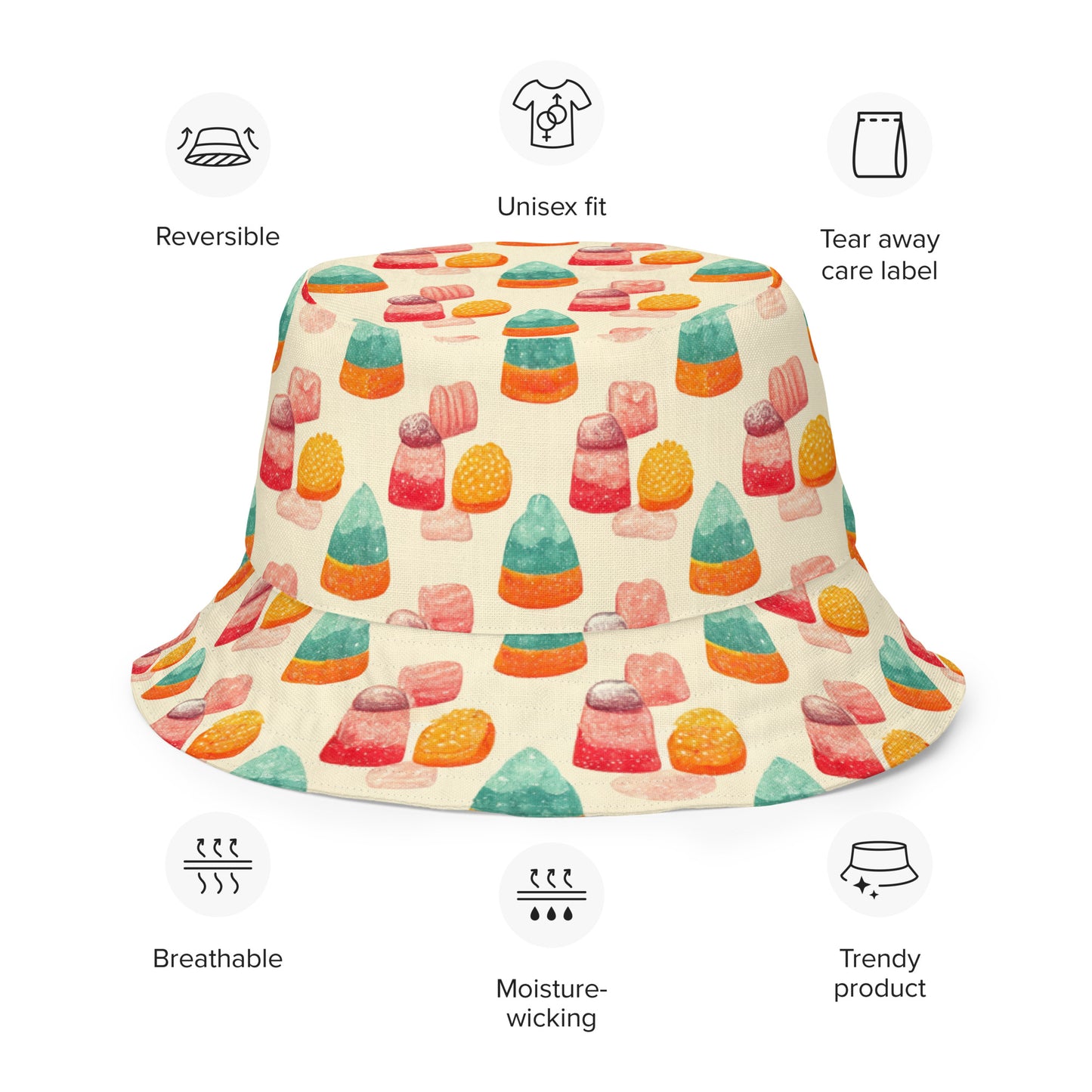 Sweet Jubilee Reversible bucket hat