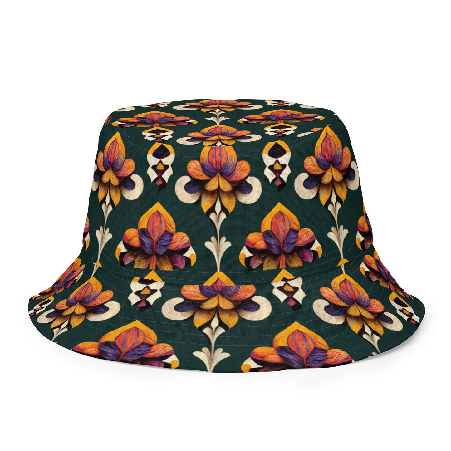 Taza’s Radiant Petals Reversible bucket hat