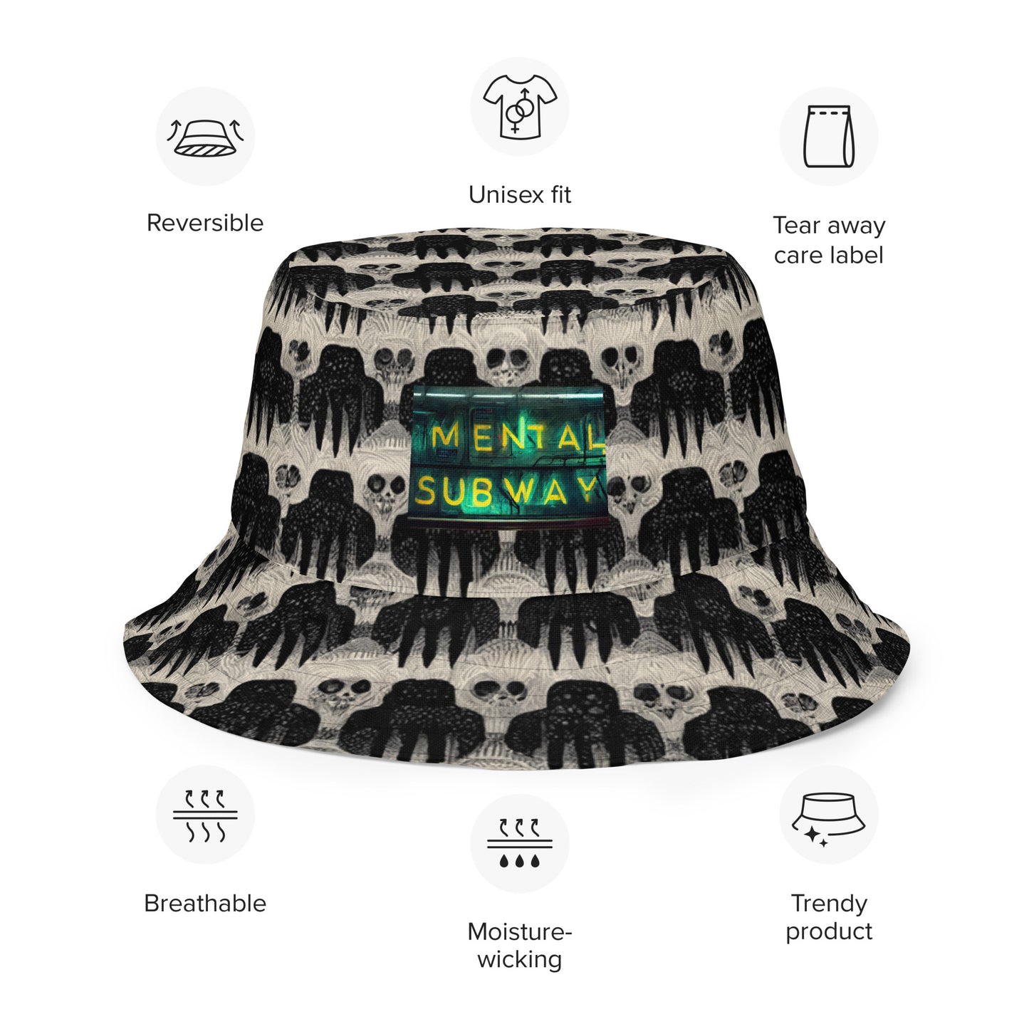 X-Ray Mirage Reversible bucket hat