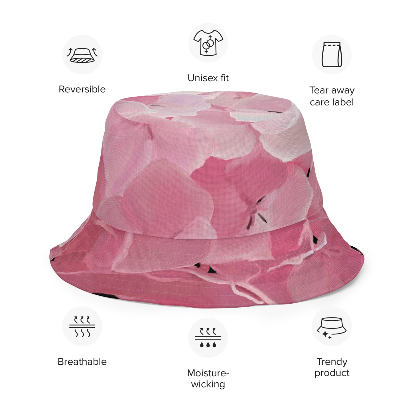 Carol’s Hydrangea Reversible bucket hat