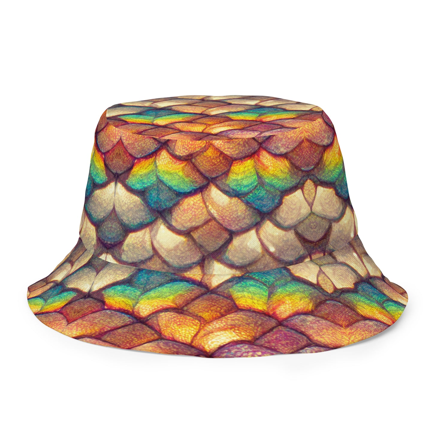 Cloeyra, the Radiant Aether Dragon Reversible bucket hat