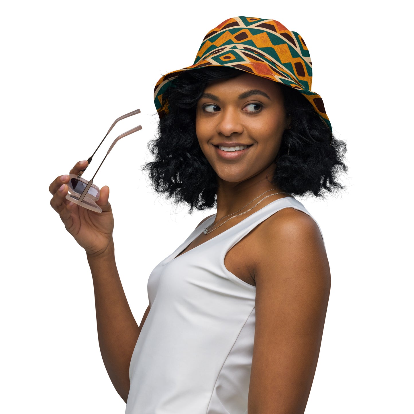 Tropical Diamond Tango Reversible bucket hat