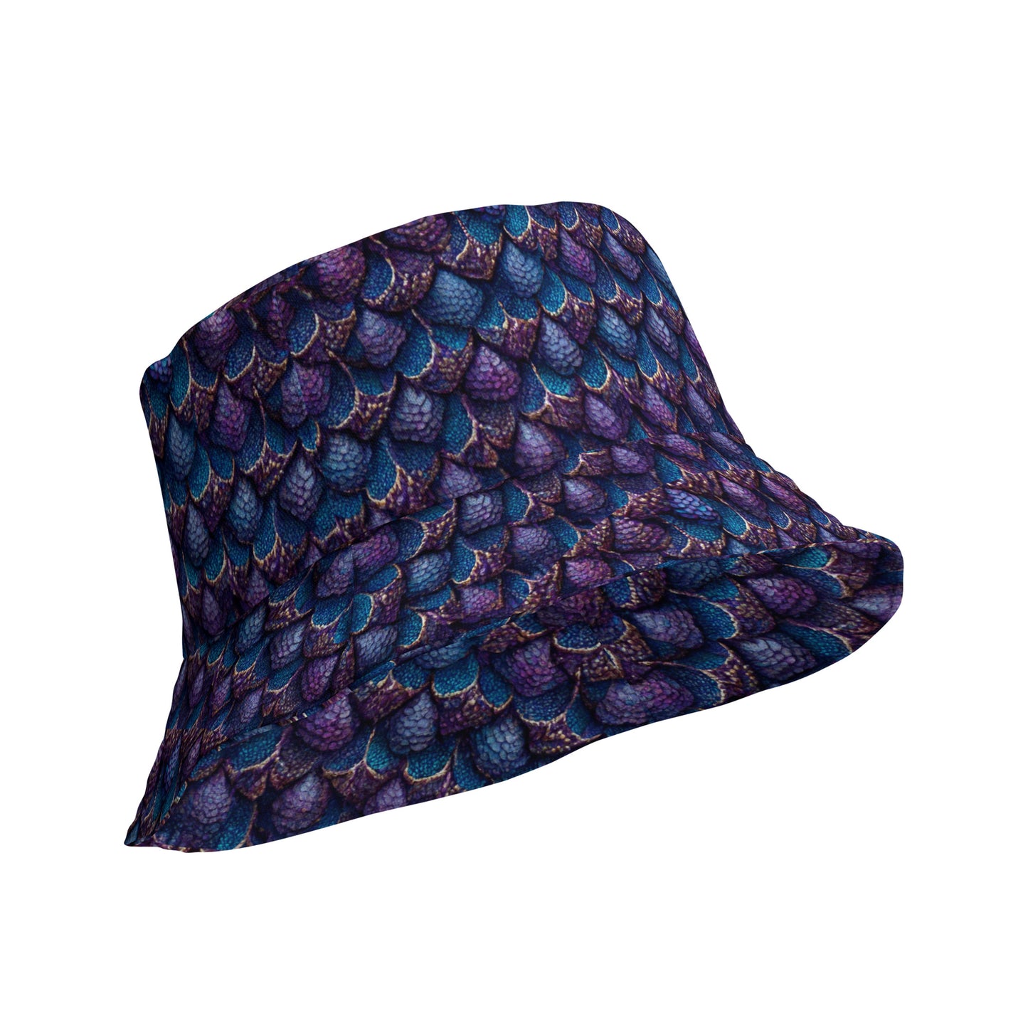 Luminosa, the Radiant Amethyst Drakon Reversible bucket hat