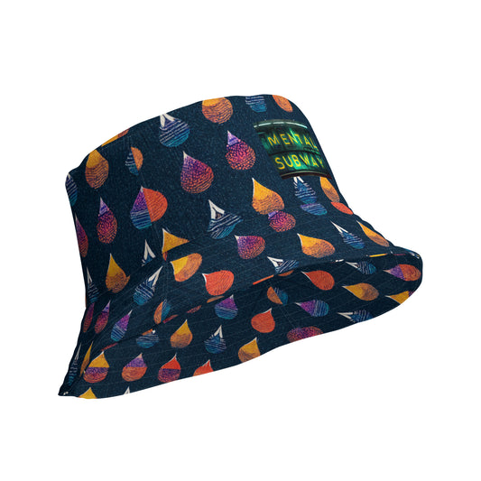 Prismatic Precipitation Reversible bucket hat