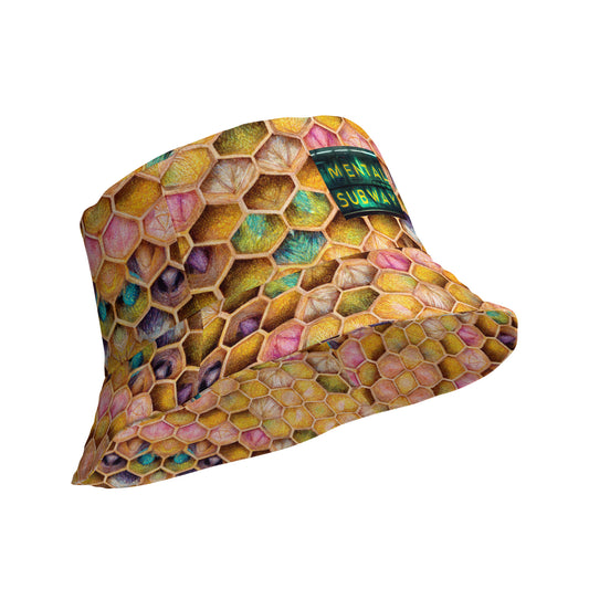 Rainbow Hive Radiance Reversible bucket hat
