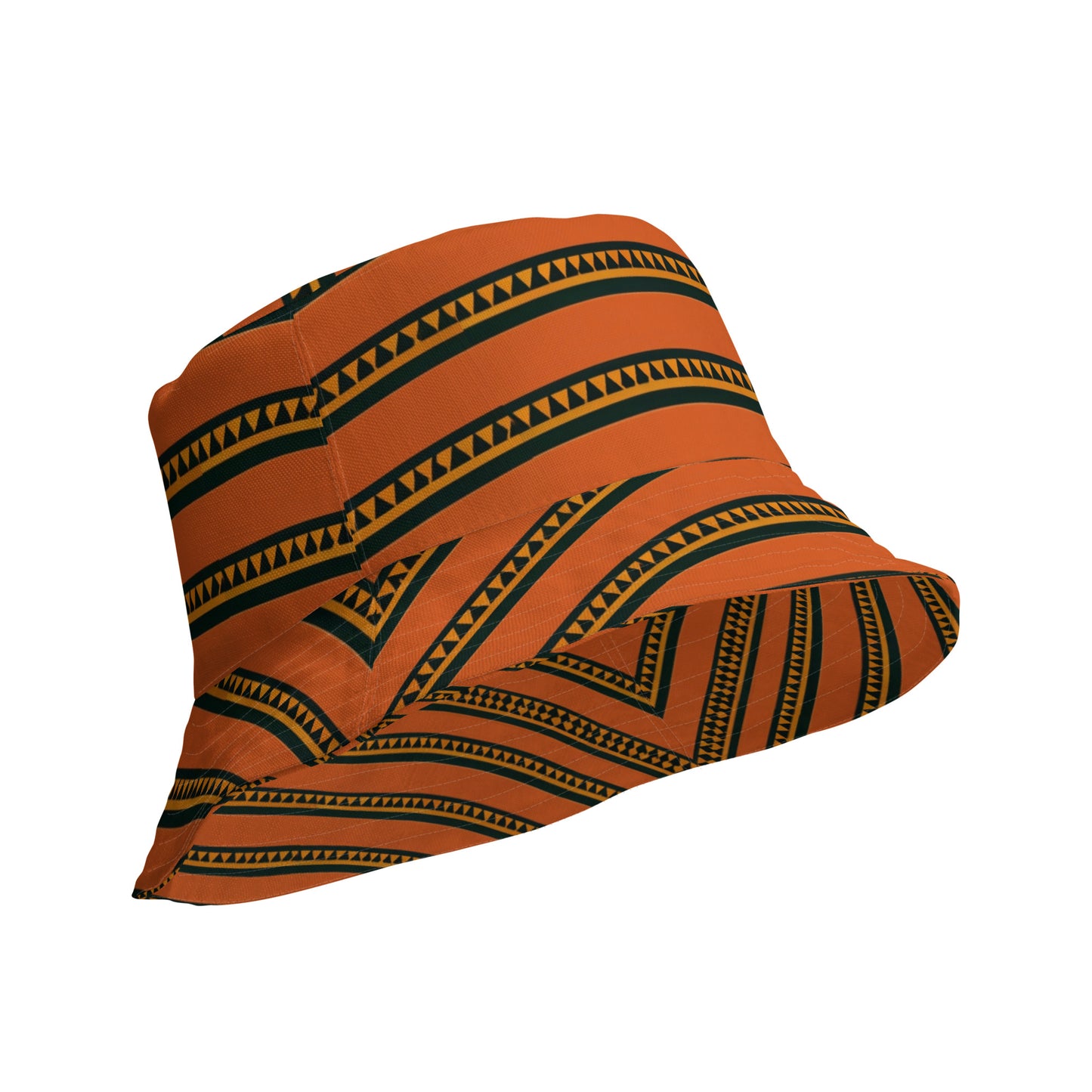 Timbuktu Tangerine Tapestry Reversible bucket hat