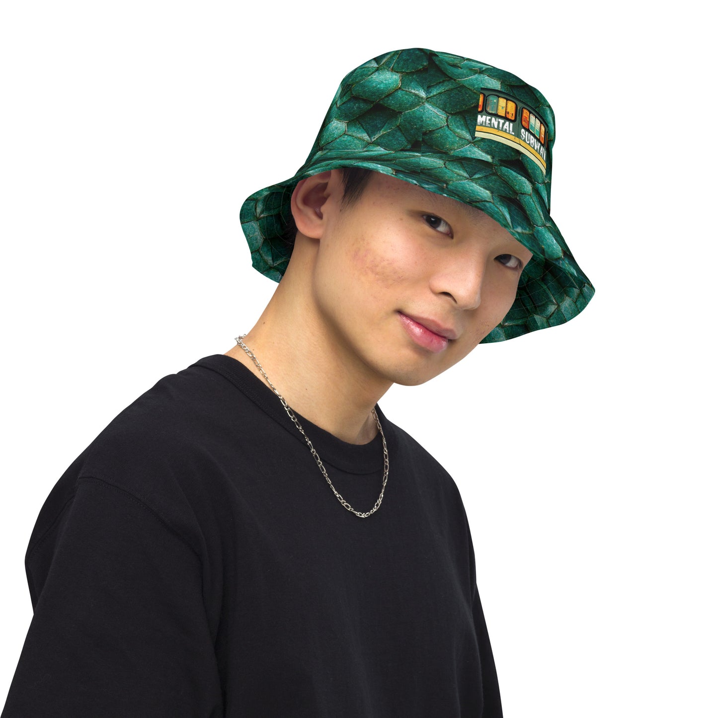 Emeralda the Great Forest Dragon Emeralda the Great Forest Dragon Reversible bucket hat