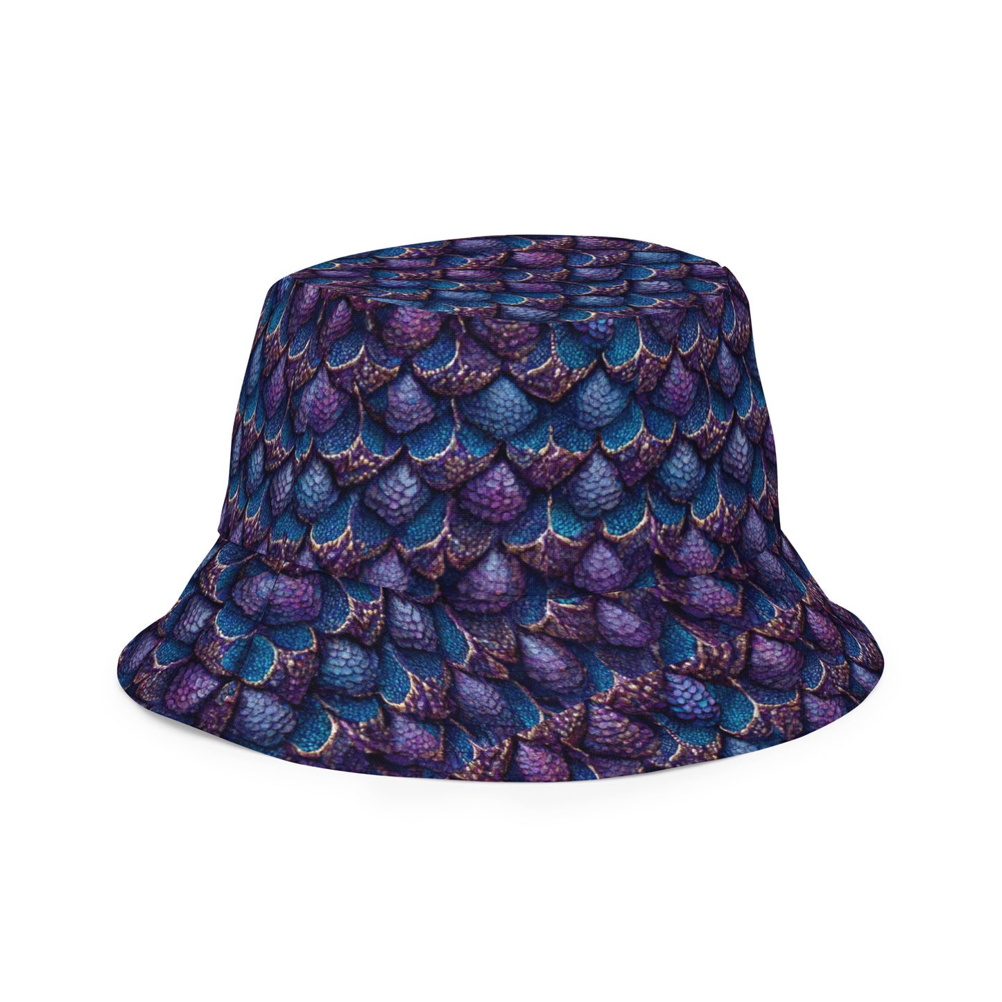 Luminosa, the Radiant Amethyst Drakon Reversible bucket hat