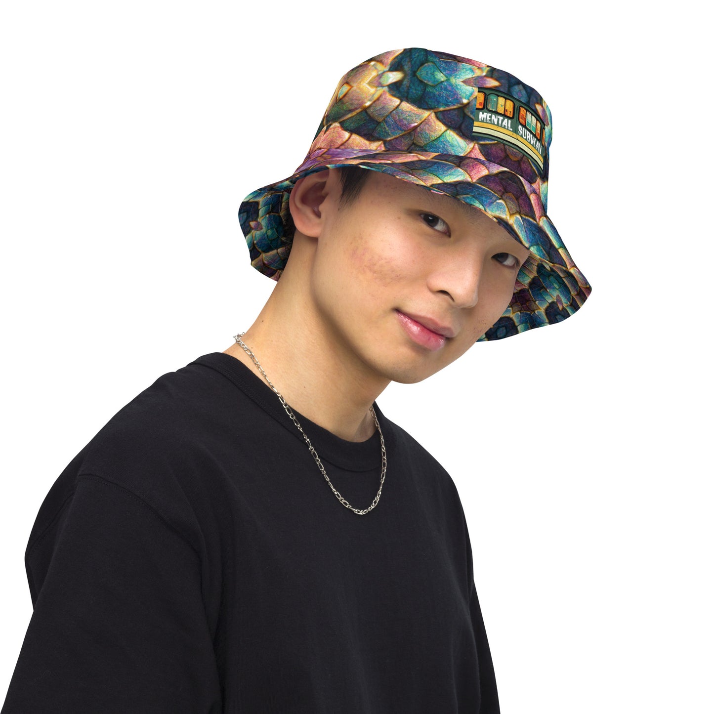 Joannesong, the Prismatic Wilderness Muse Reversible bucket hat