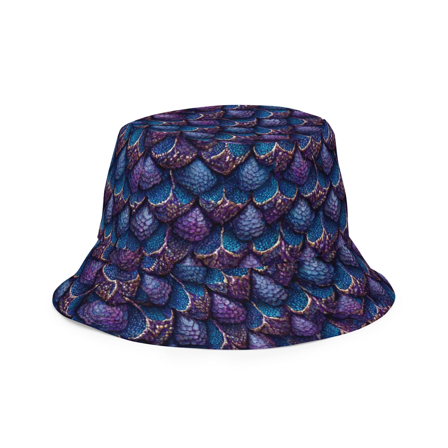 Luminosa, the Radiant Amethyst Drakon Reversible bucket hat