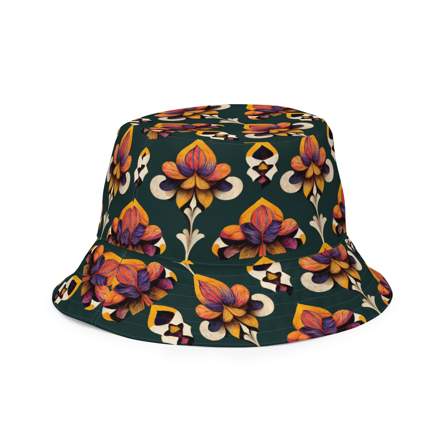 Taza’s Radiant Petals Reversible bucket hat