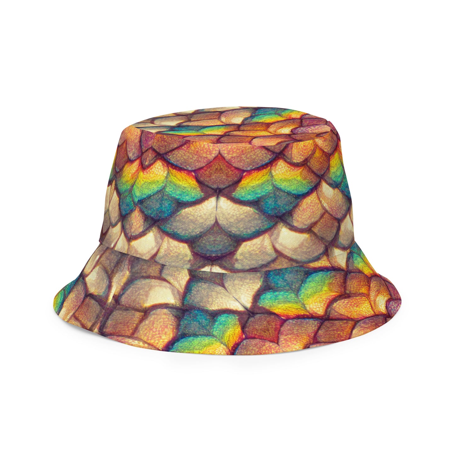 Cloeyra, the Radiant Aether Dragon Reversible bucket hat