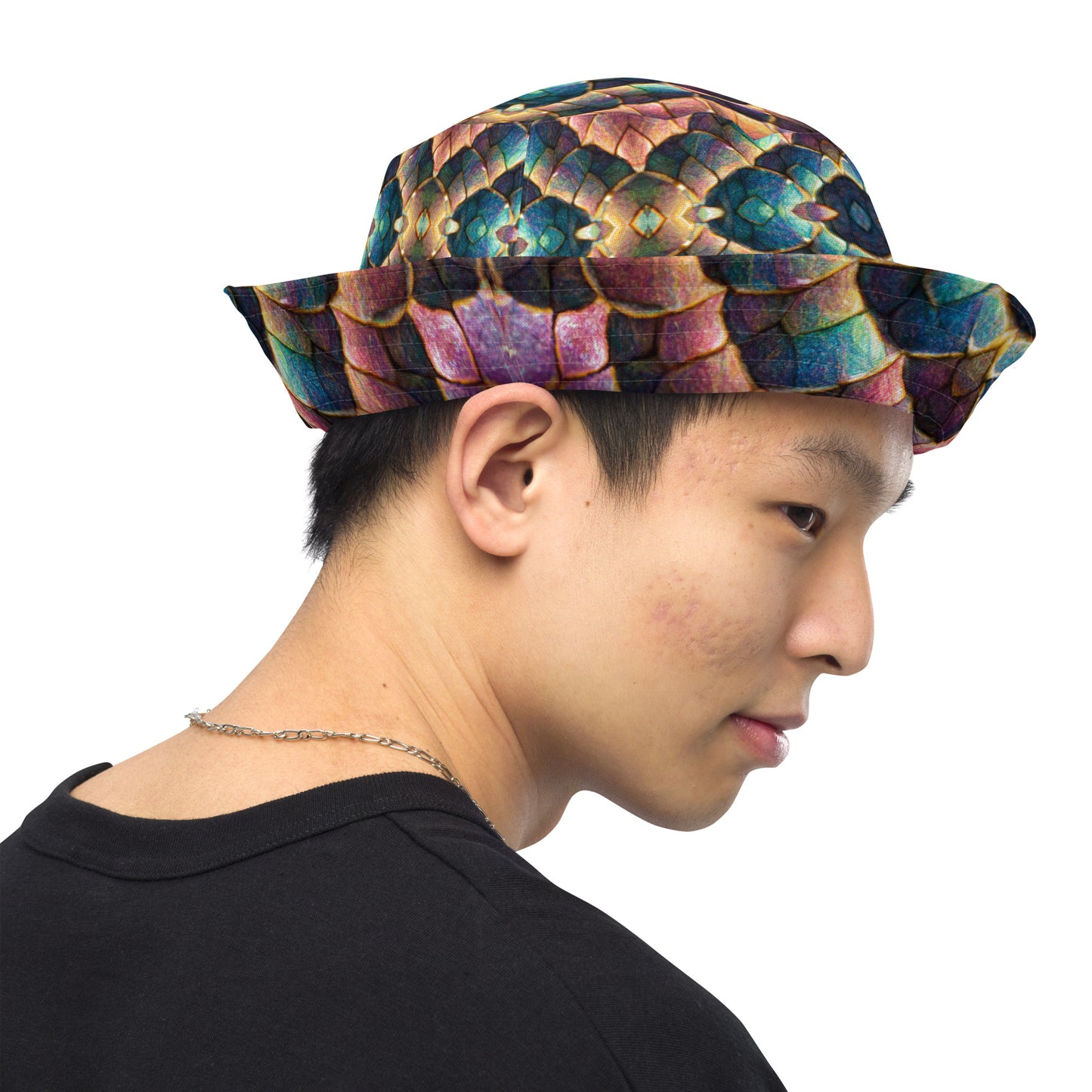 Joannesong, the Prismatic Wilderness Muse Reversible bucket hat