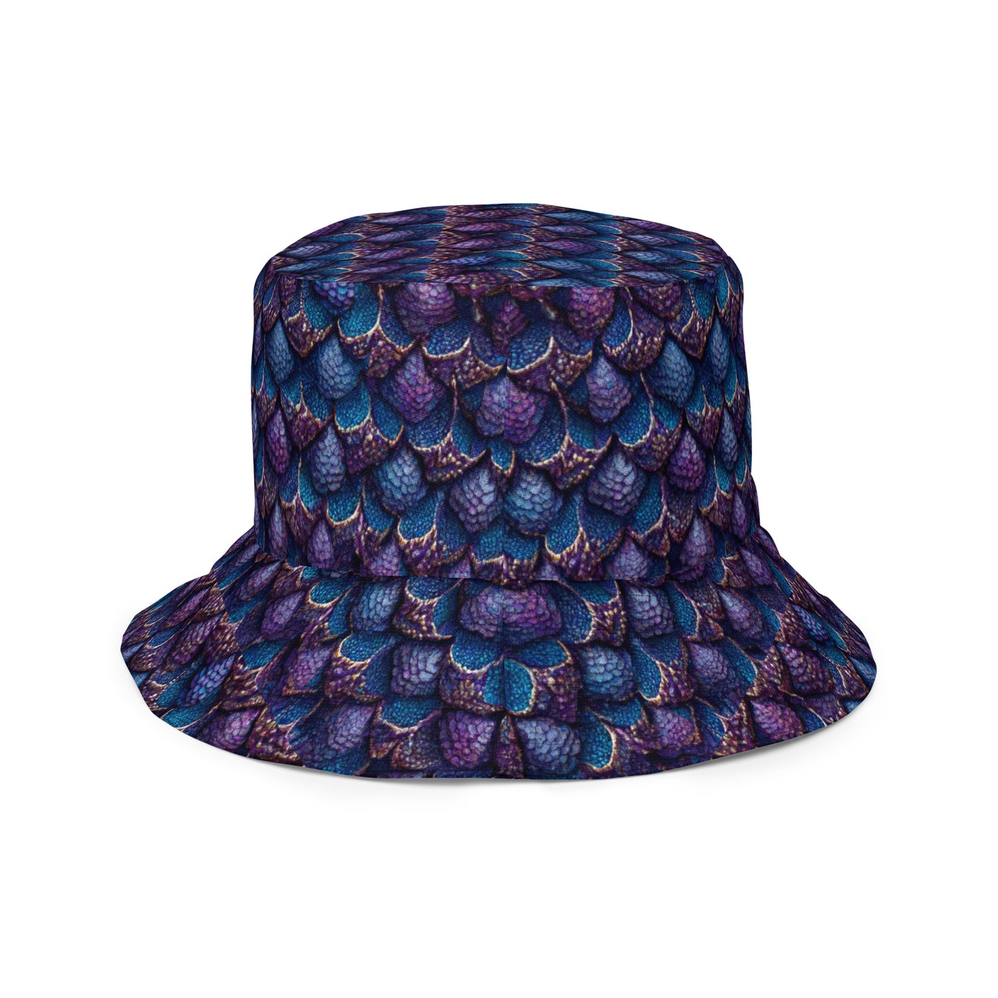 Luminosa, the Radiant Amethyst Drakon Reversible bucket hat