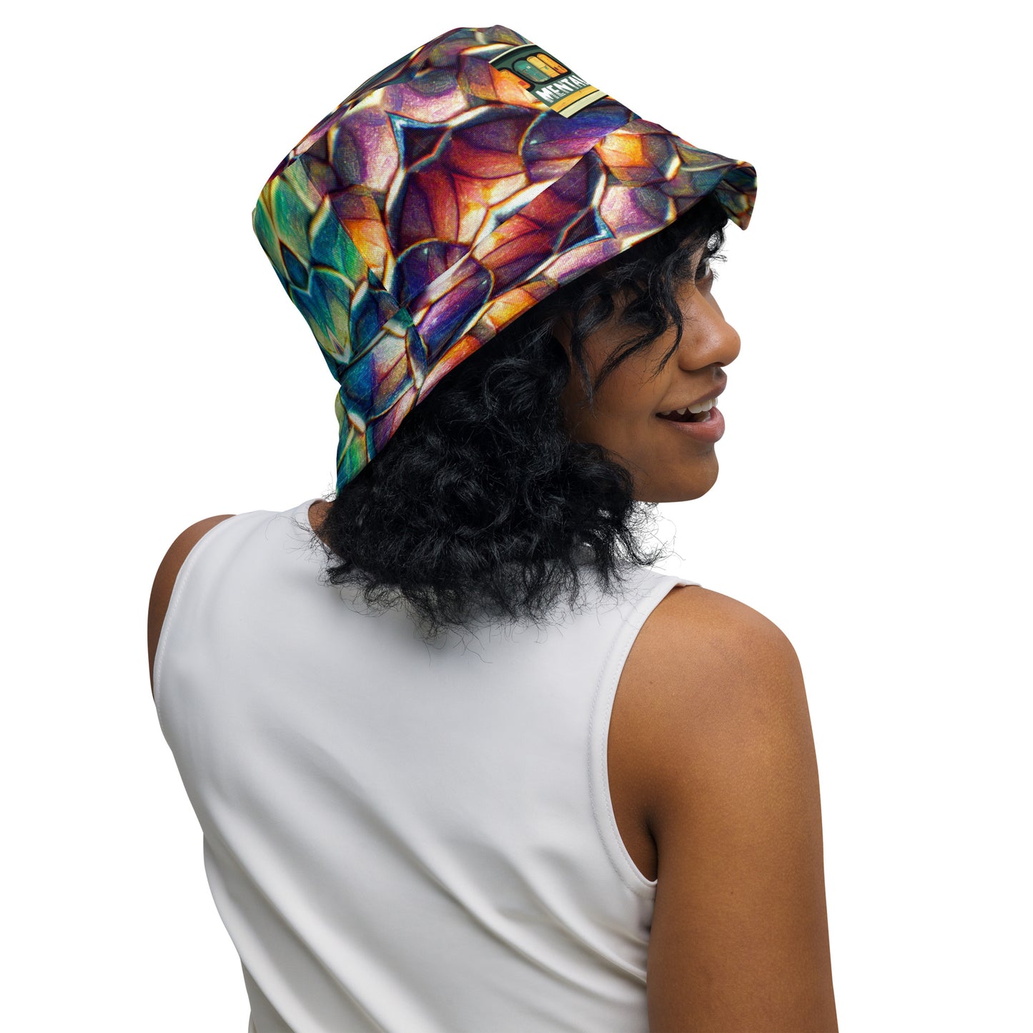 Margonithia, the Glittering Rainbow Sovereign Reversible bucket hat