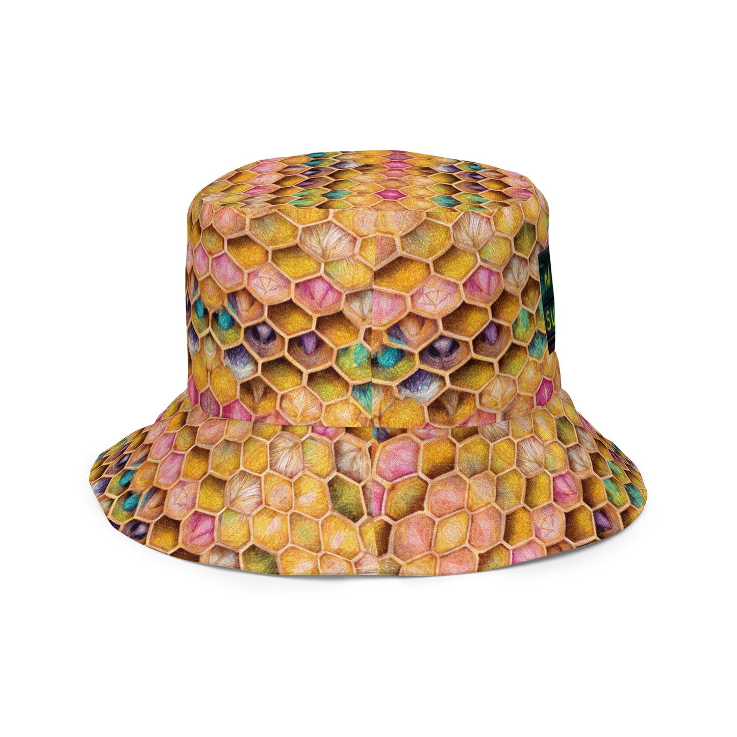 Rainbow Hive Radiance Reversible bucket hat