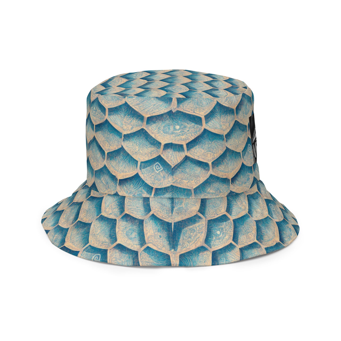 Seafoam Scales Reversible bucket hat