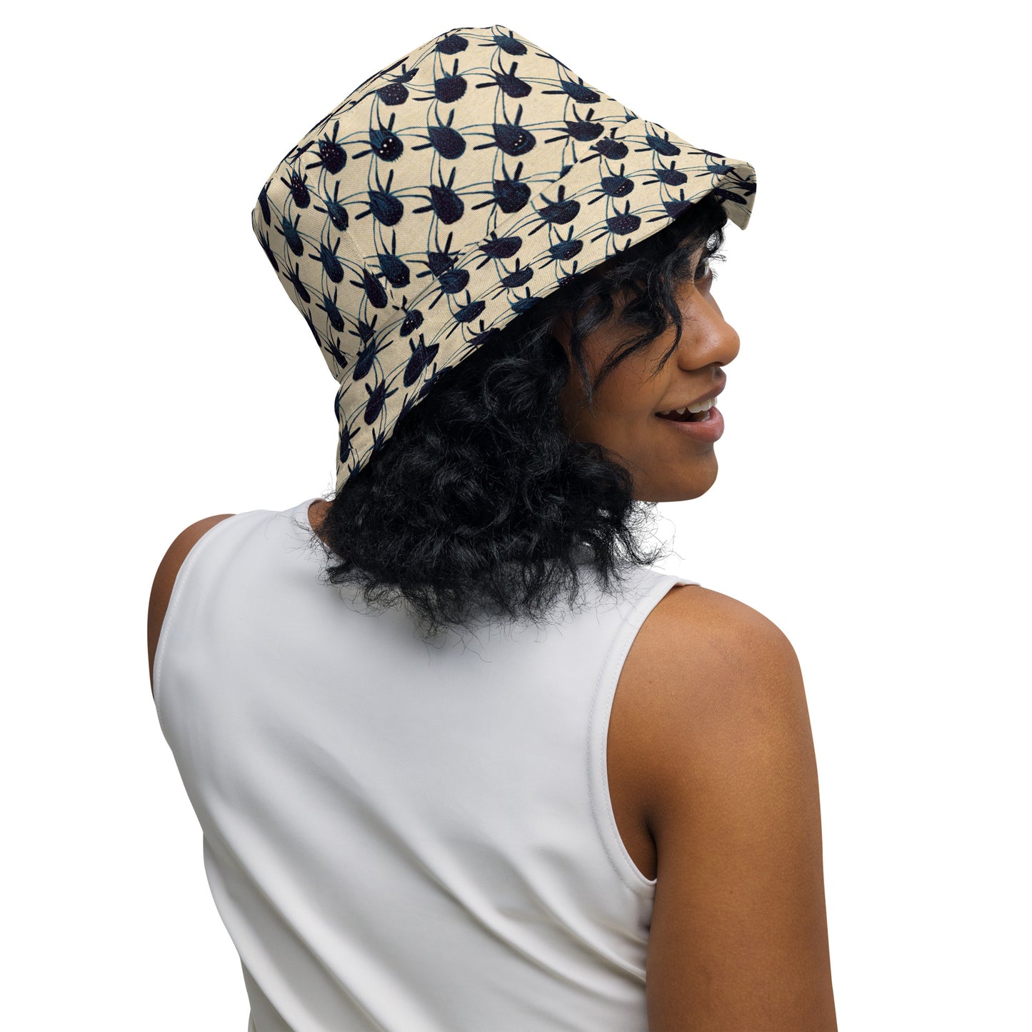 Spider Weave Reversible bucket hat