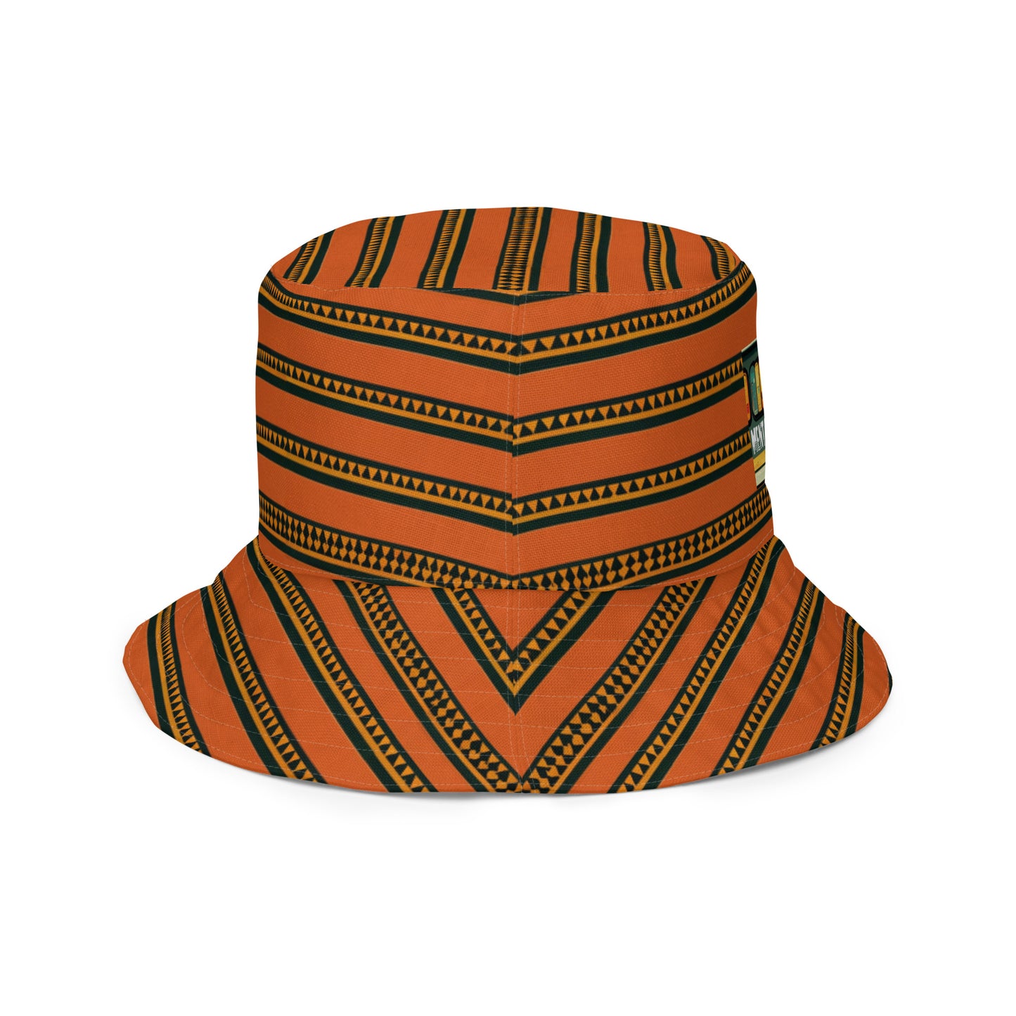 Timbuktu Tangerine Tapestry Reversible bucket hat
