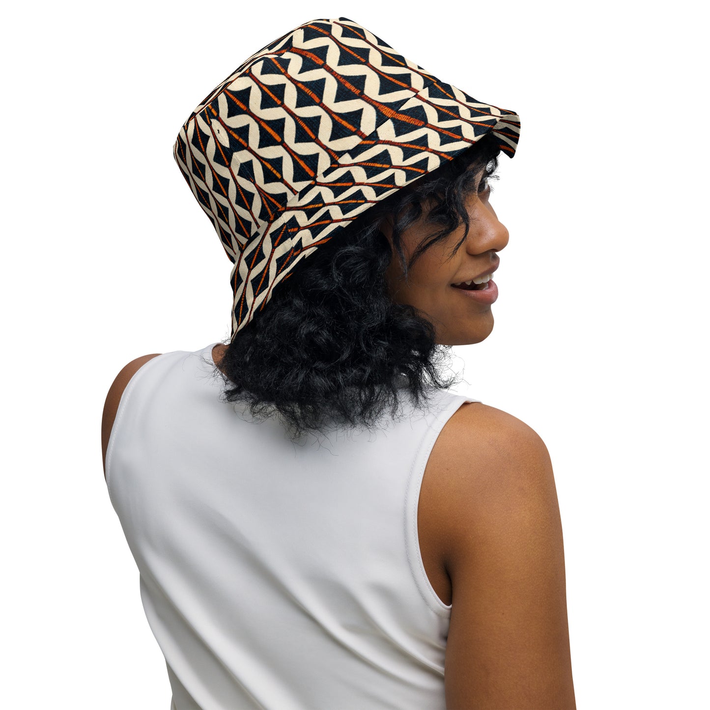 Tribal Tones In Harmony Reversible bucket hat