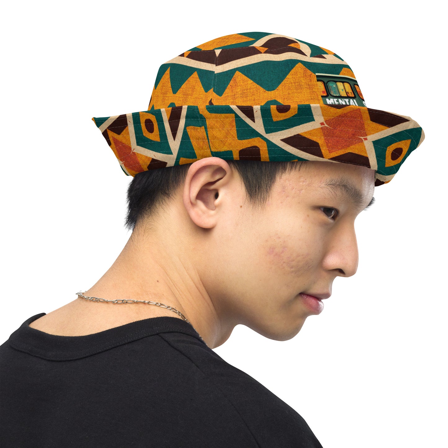 Tropical Diamond Tango Reversible bucket hat