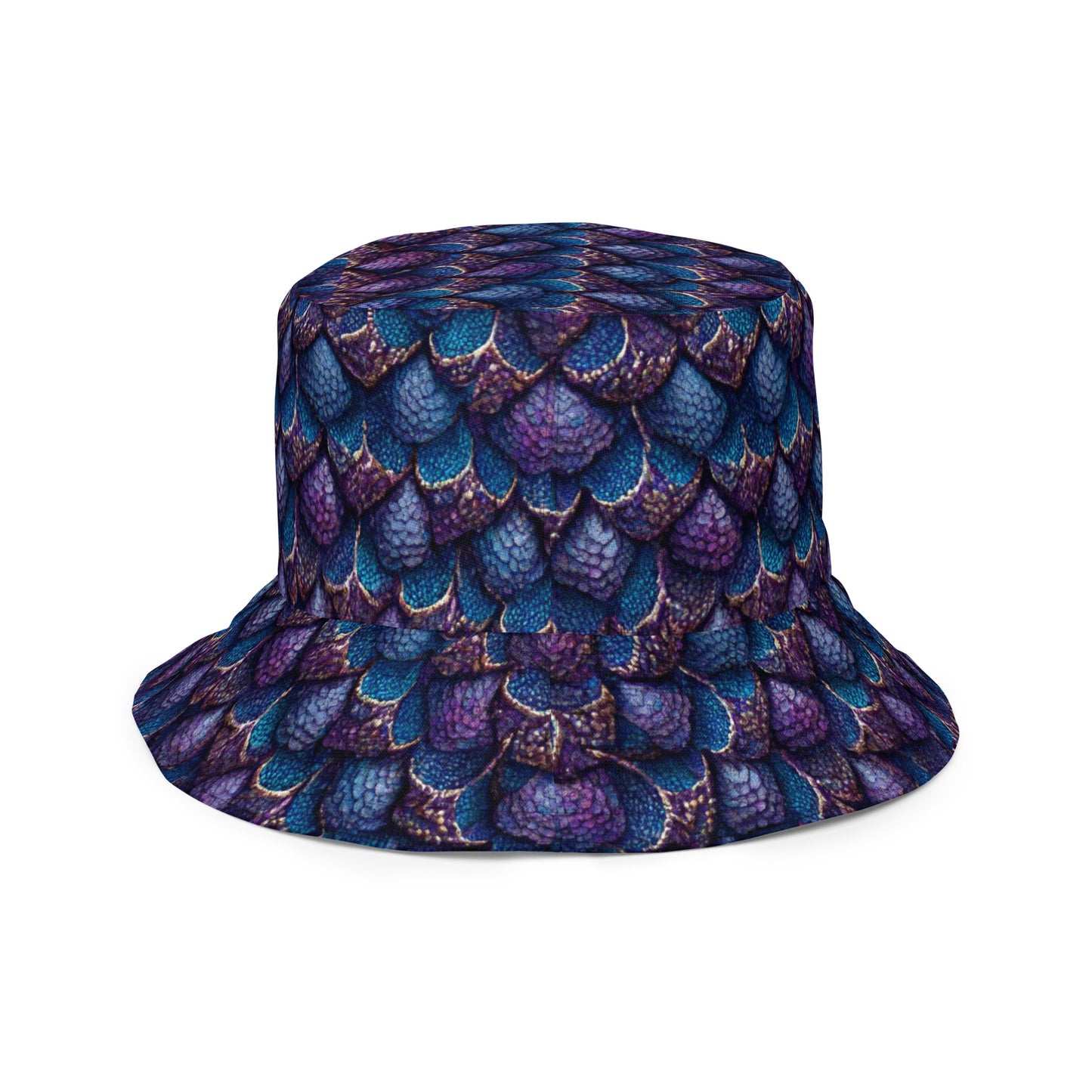 Luminosa, the Radiant Amethyst Drakon Reversible bucket hat