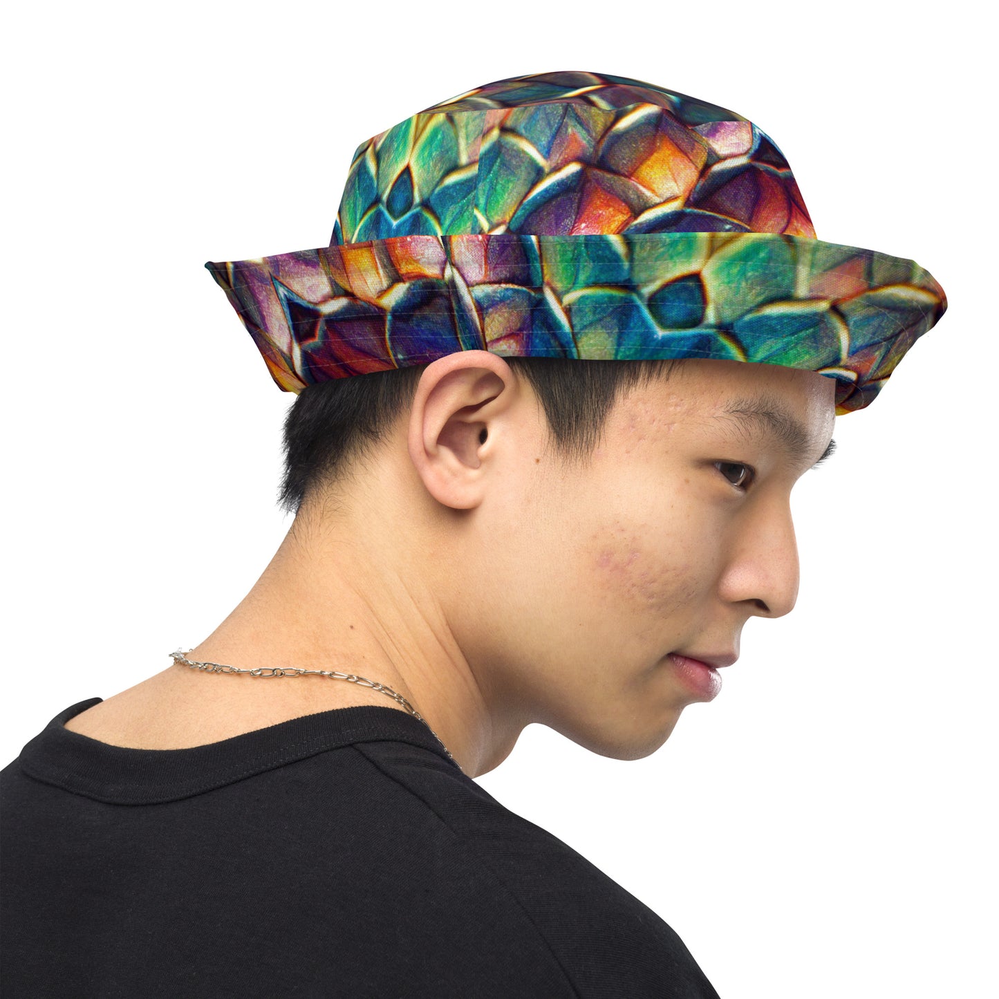 Margonithia, the Glittering Rainbow Sovereign Reversible bucket hat