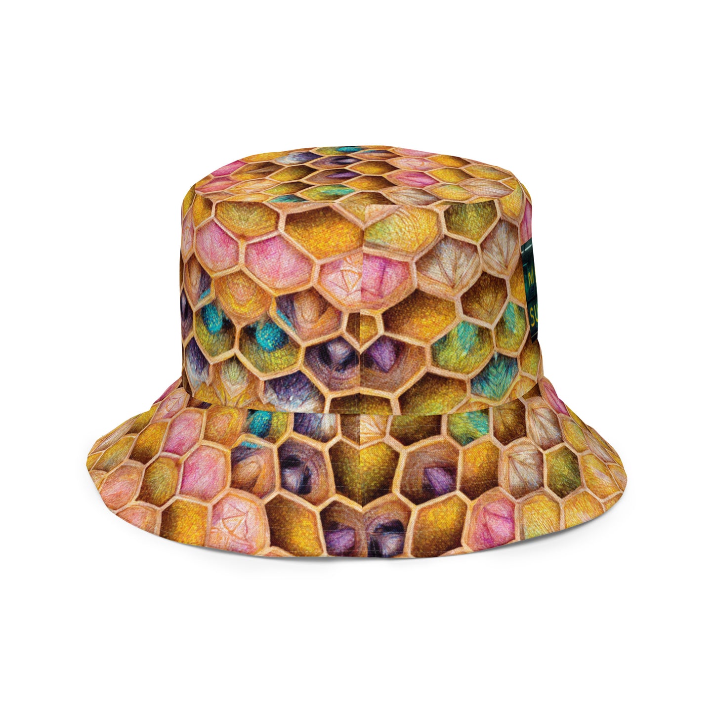 Rainbow Hive Radiance Reversible bucket hat