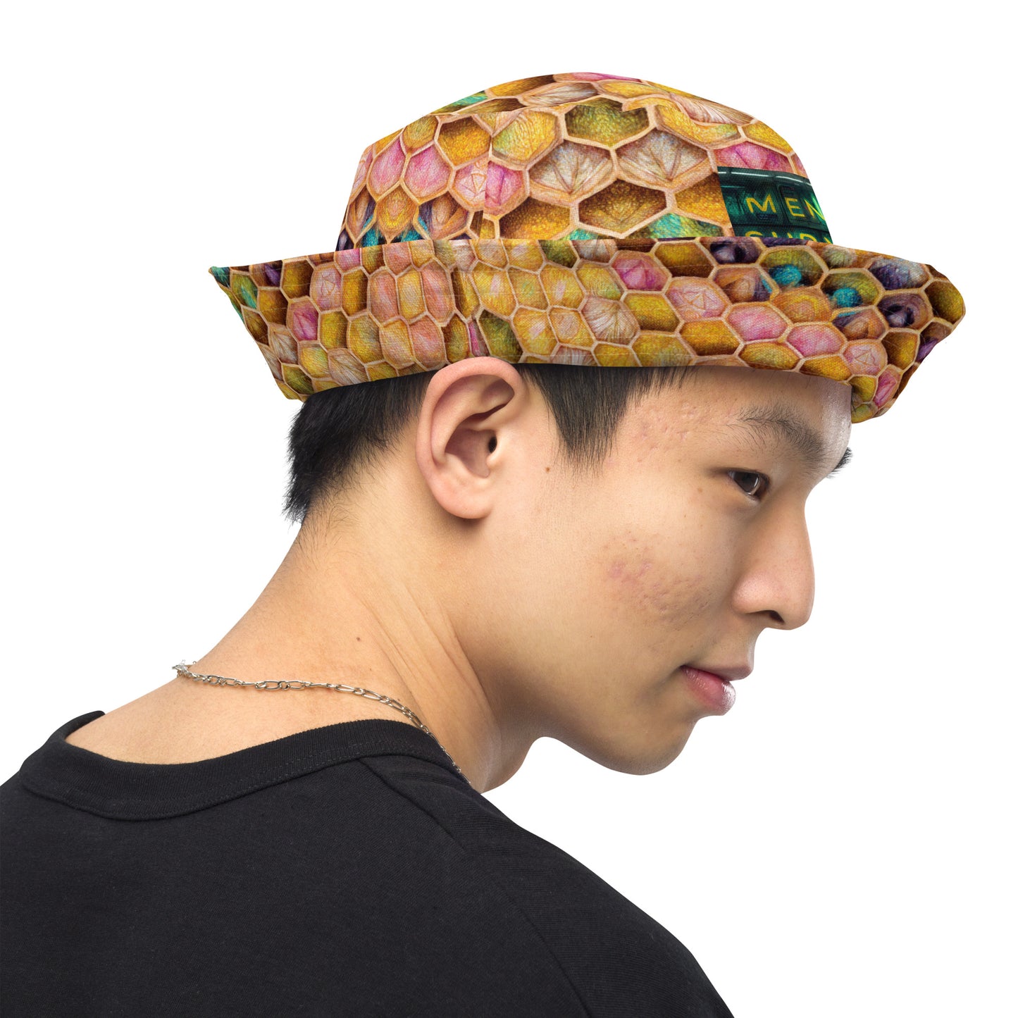 Rainbow Hive Radiance Reversible bucket hat