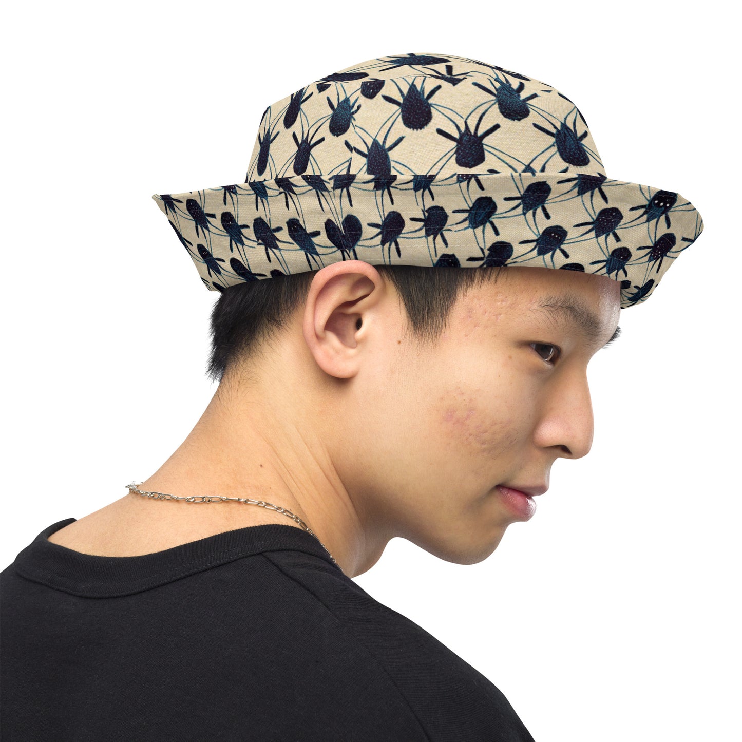 Spider Weave Reversible bucket hat