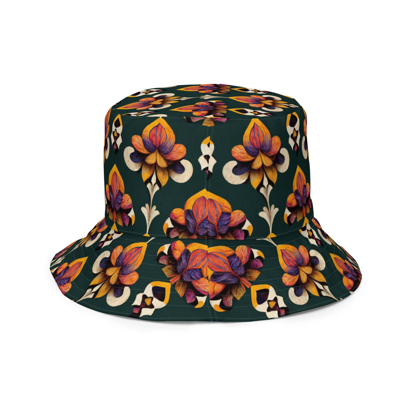 Taza’s Radiant Petals Reversible bucket hat