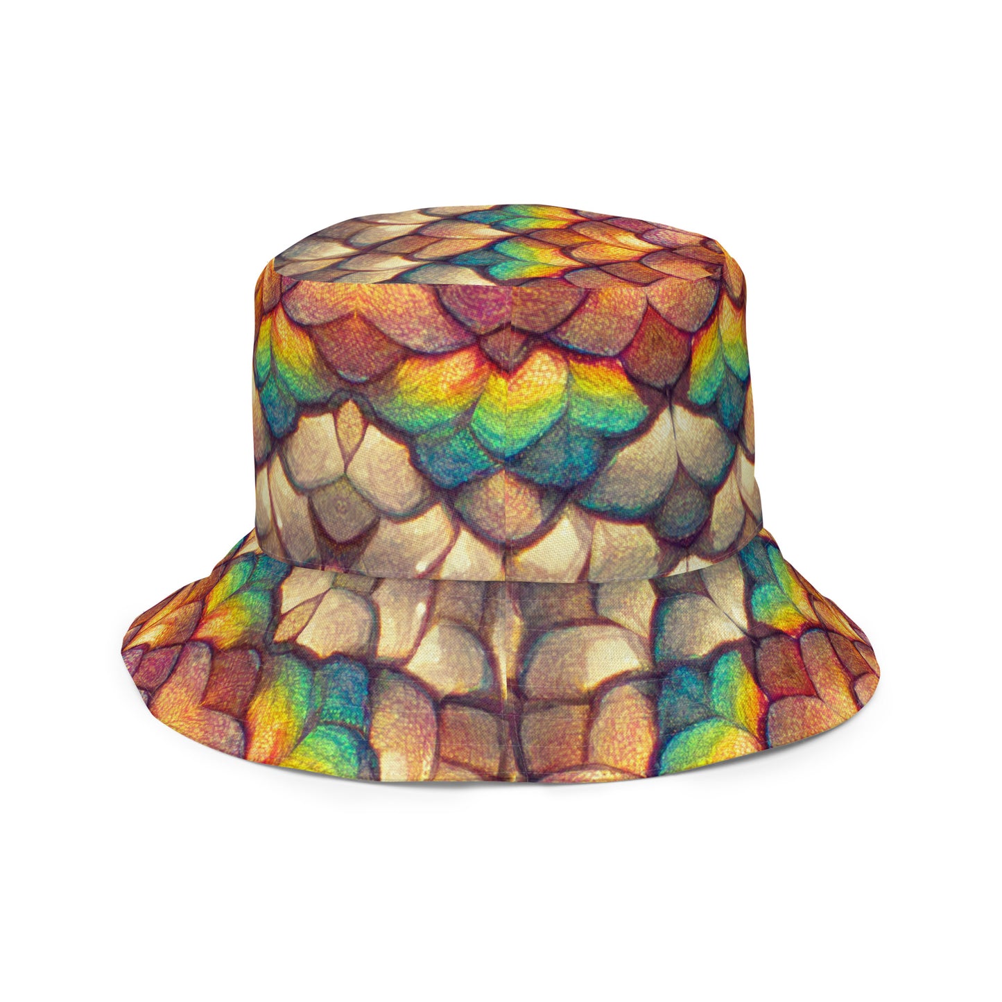 Cloeyra, the Radiant Aether Dragon Reversible bucket hat