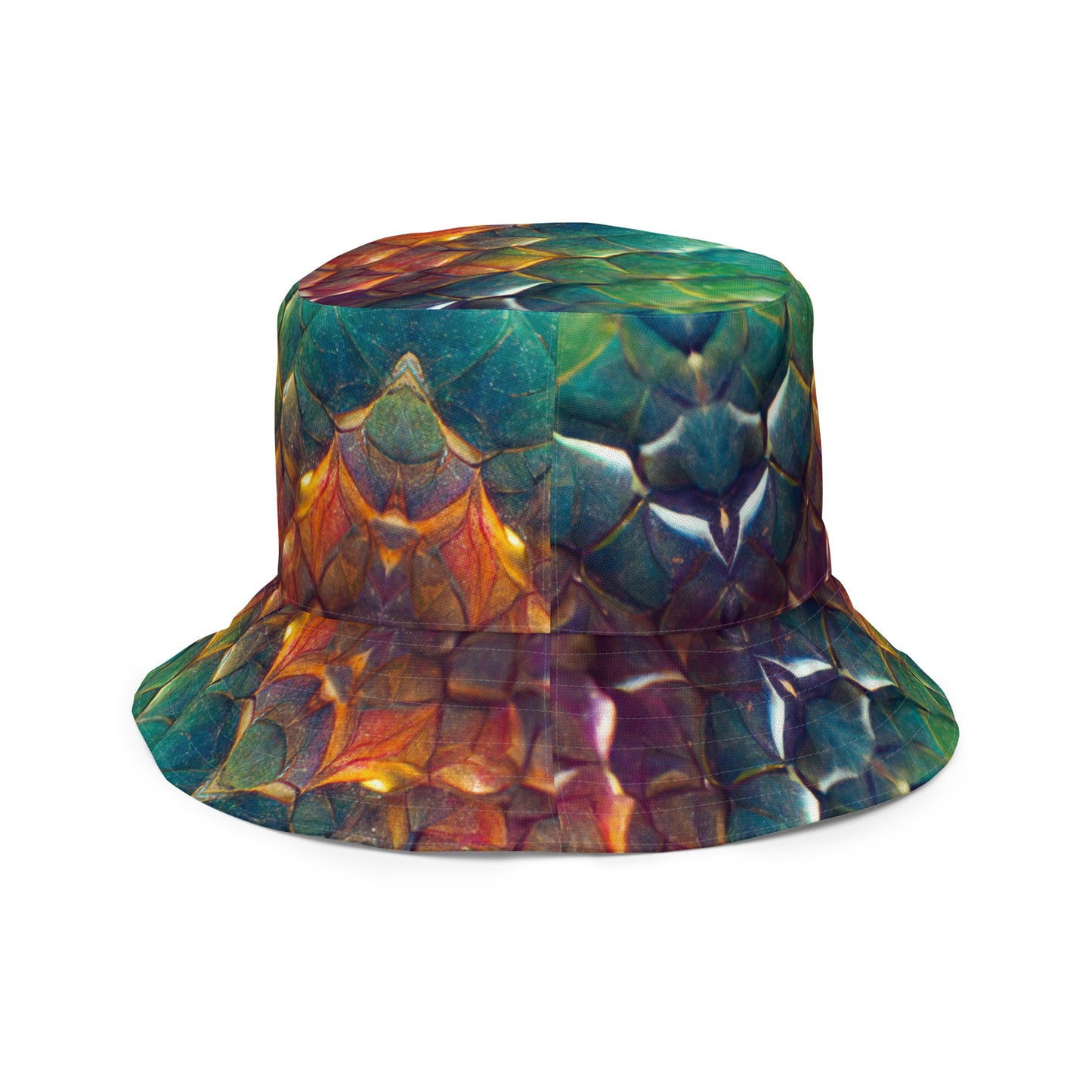 Prismijimmy, the Rainbow Guardian Dragon Reversible bucket hat