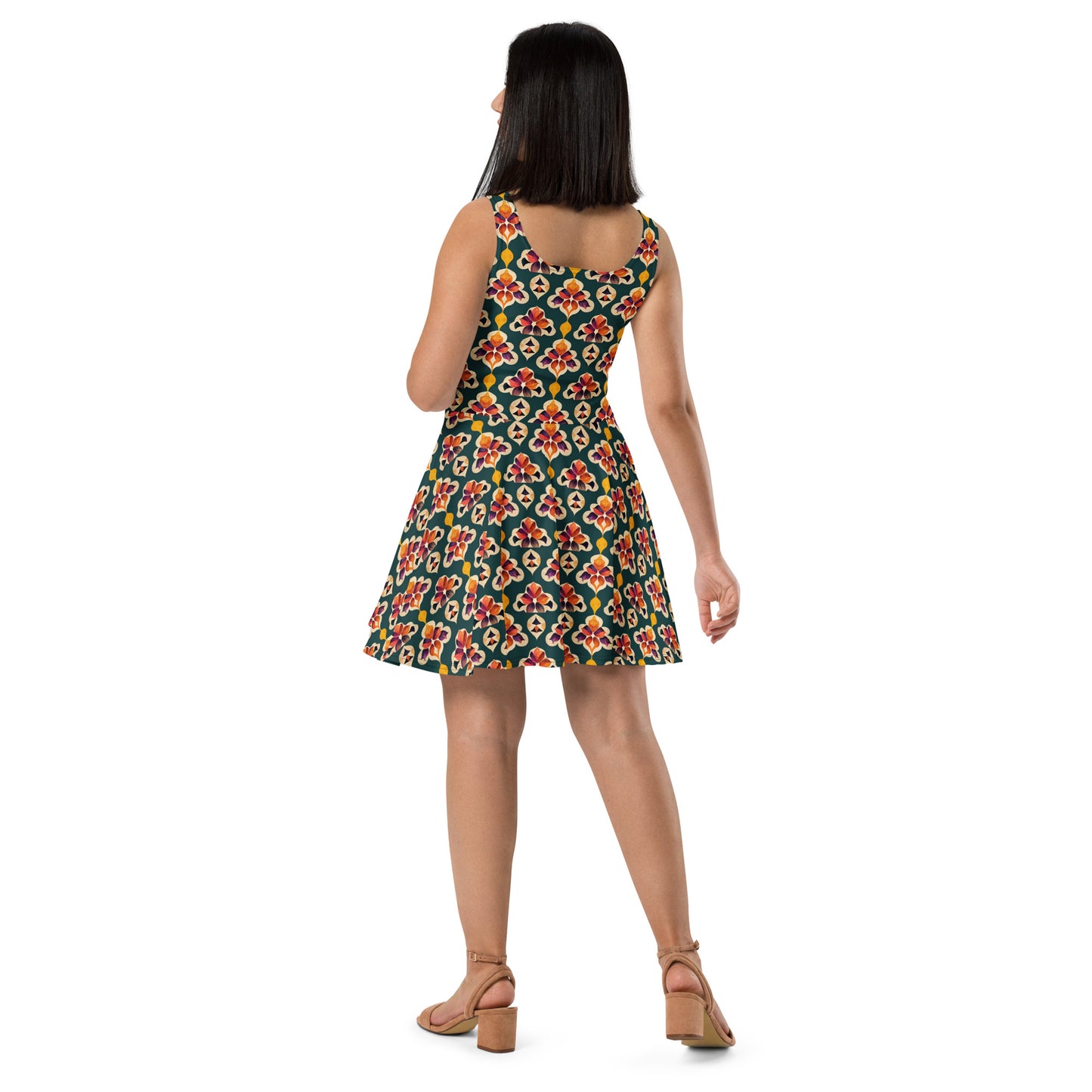 Ifrane’s Rainbow Blossoms Skater Dress