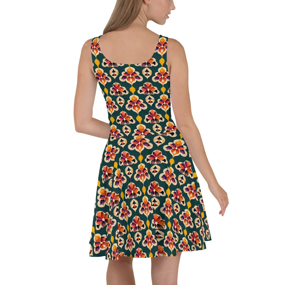 Ifrane’s Rainbow Blossoms Skater Dress