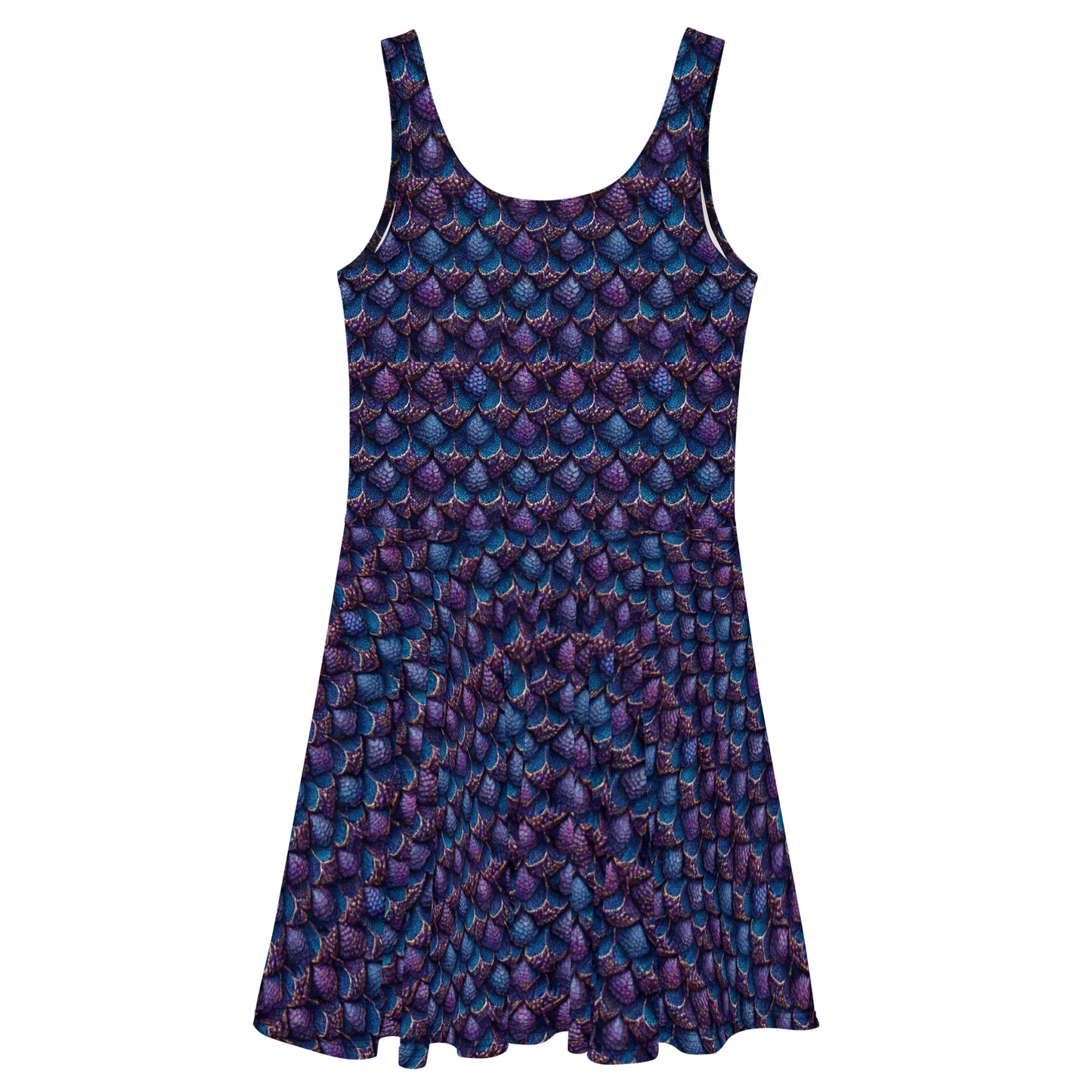 Luminosa, the Radiant Amethyst Drakon Skater Dress