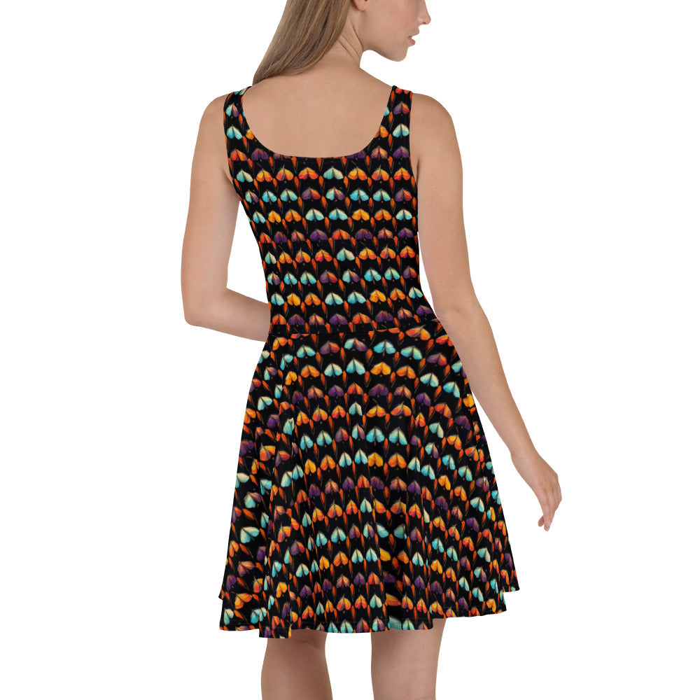 Quilted Wings Skater Dress