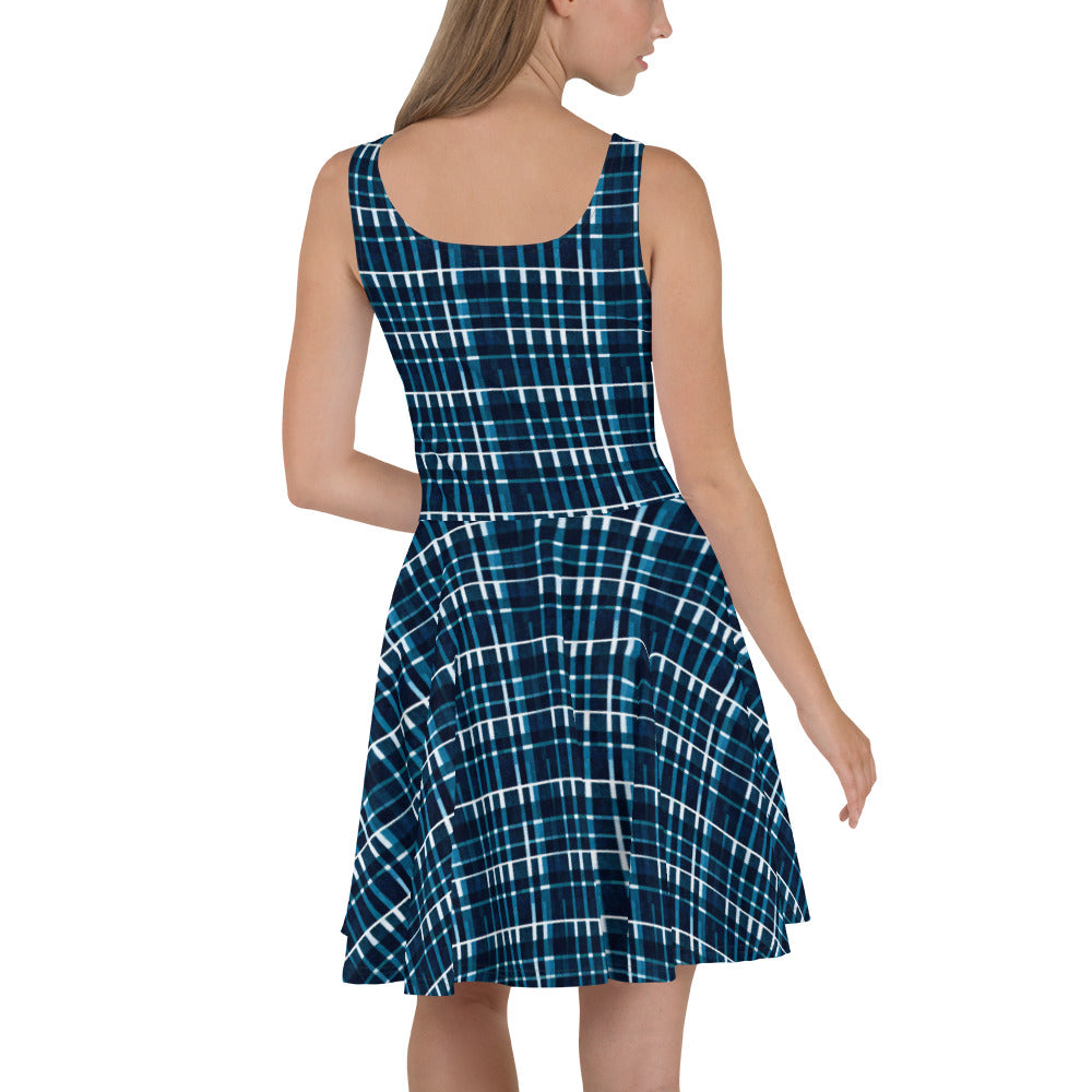 Royal Blue Scottish Heritage Skater Dress