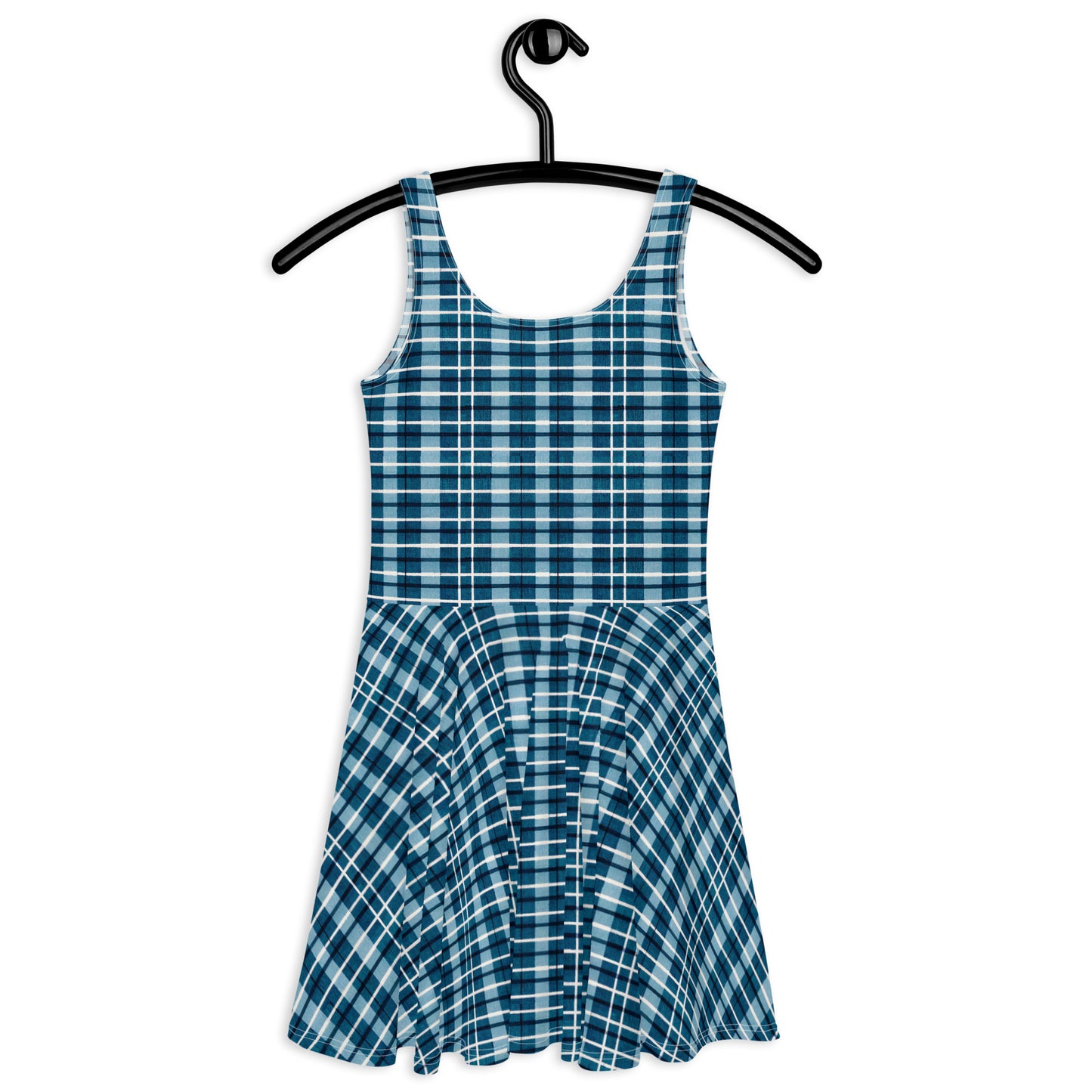 Scotsman’s Skyward Plaid Skater Dress